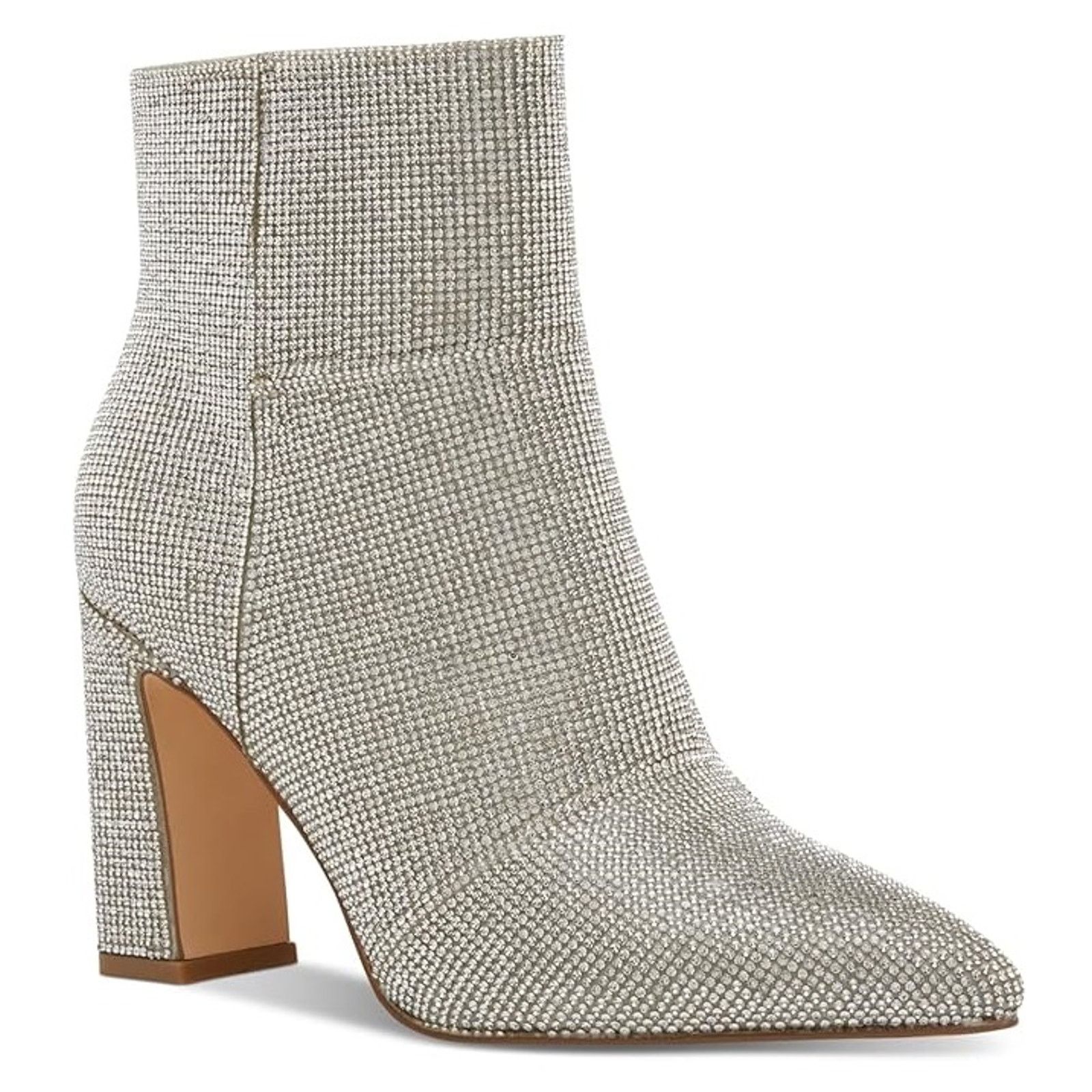 The Unbranded Brand Madden Girl Bonnie Silver Crystal Dress Booties Size 6M Size US 6 / IT 36 - 1 Thumbnail