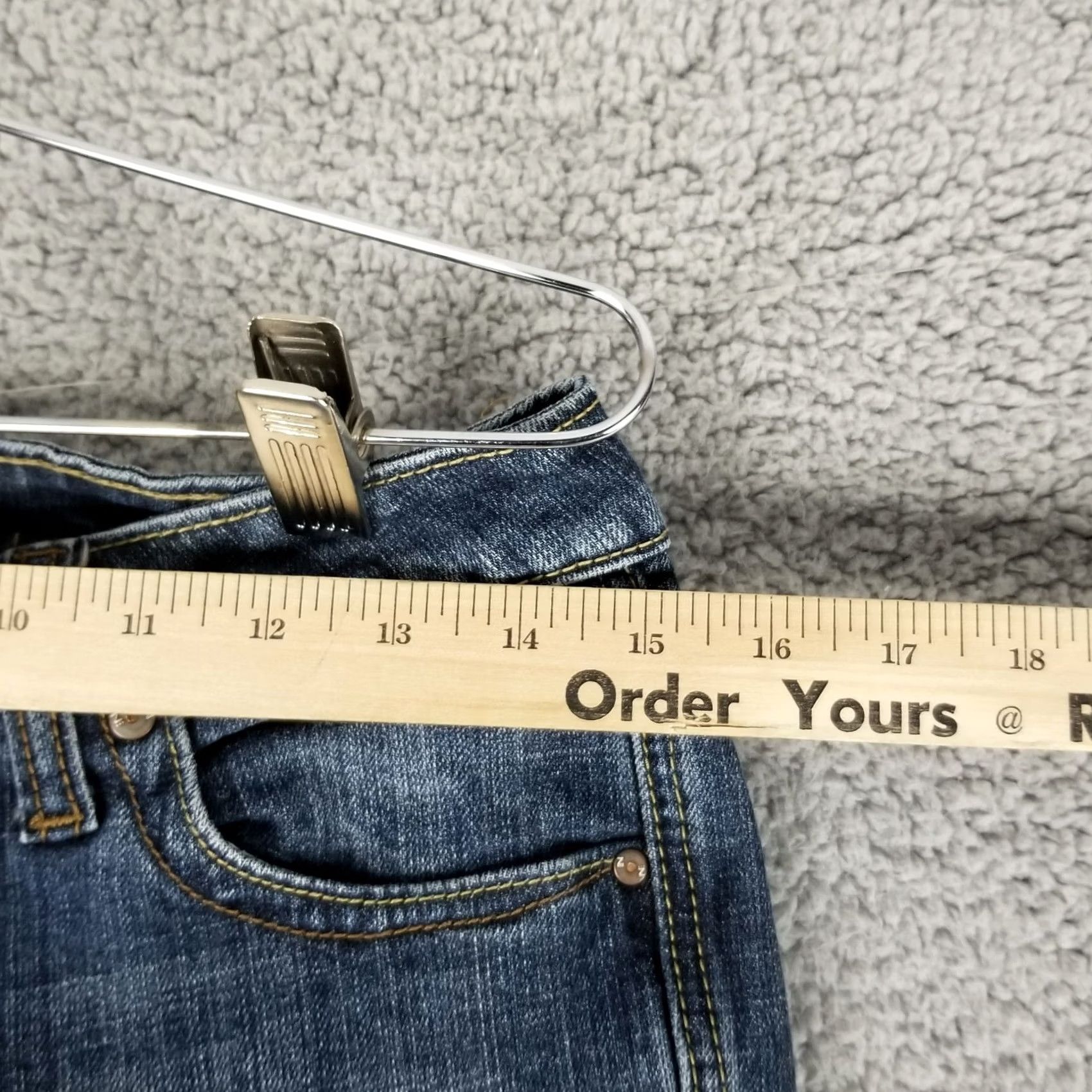 Denime Zico Jeans Women Bootcut Denim 29X31 Size 9 Low Rise Blue 5-Pocket Regular Vintage: No Womens Size 30" / US 8 / IT 44 - 3 Thumbnail