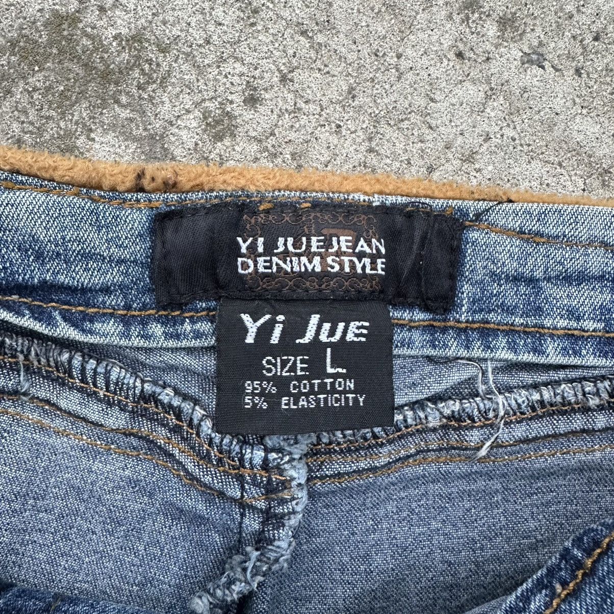 Le Grande Bleu (L.G.B.) Vintage Women’s Flared Yi Jue Jeans Y2K 00s Size L Size 32" / US 10 / IT 46 - 5 Thumbnail