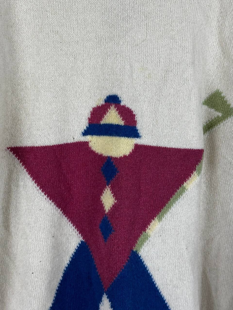 Pringle Of Scotland × Vintage Vintage Pringle Sports Pure Wool Abstract Geometric Sweater Size US L / EU 52-54 / 3 - 10 Thumbnail