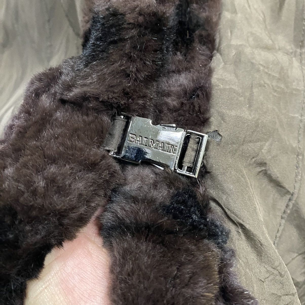 Balmain Balmain Paris brown reversible Faux Fur trimmed Coat Size US L / EU 52-54 / 3 - 10 Thumbnail