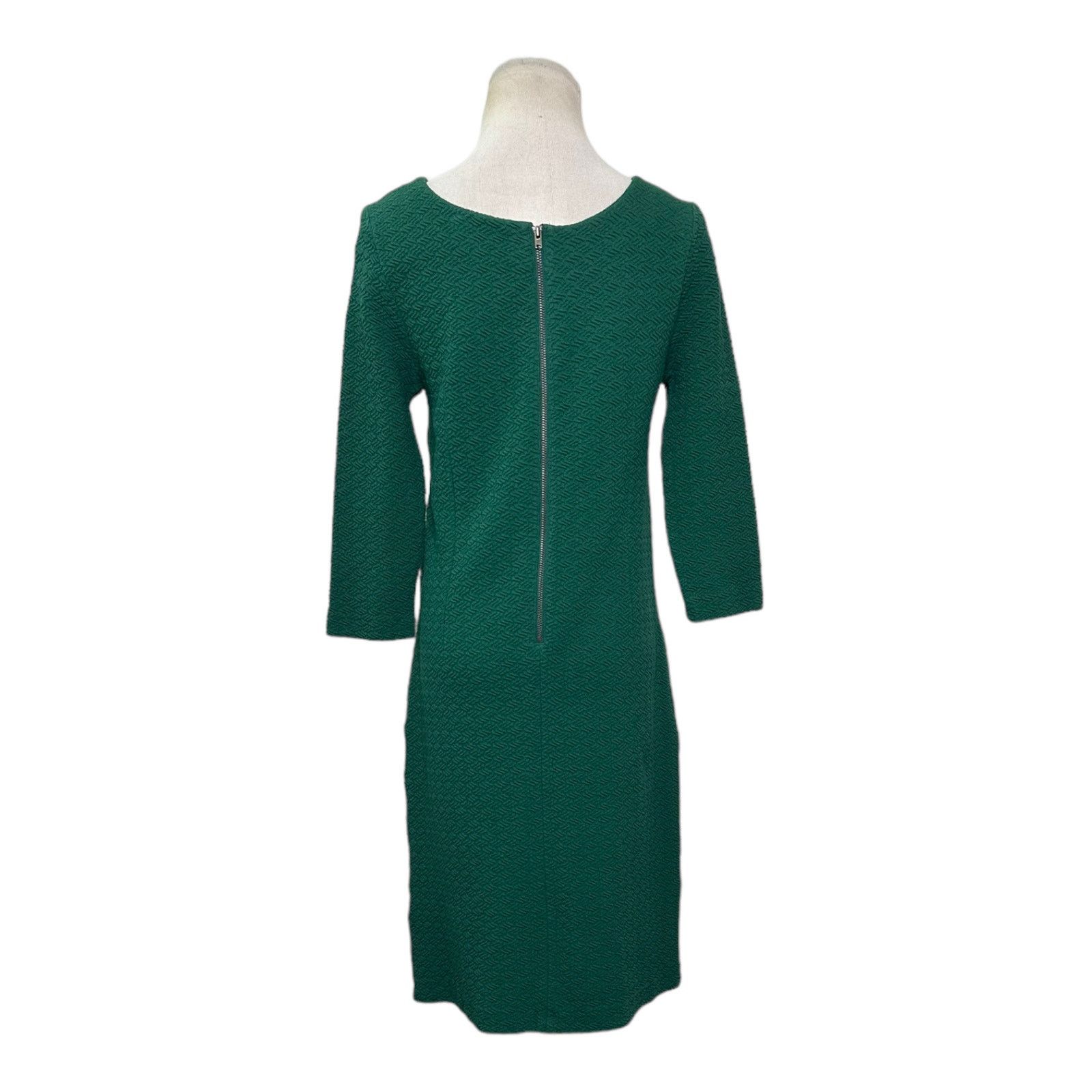 Ganni Ganni green textured 3/4 sleeves mini sheath dress size XS Size XS / US 0-2 / IT 36-38 - 7 Thumbnail