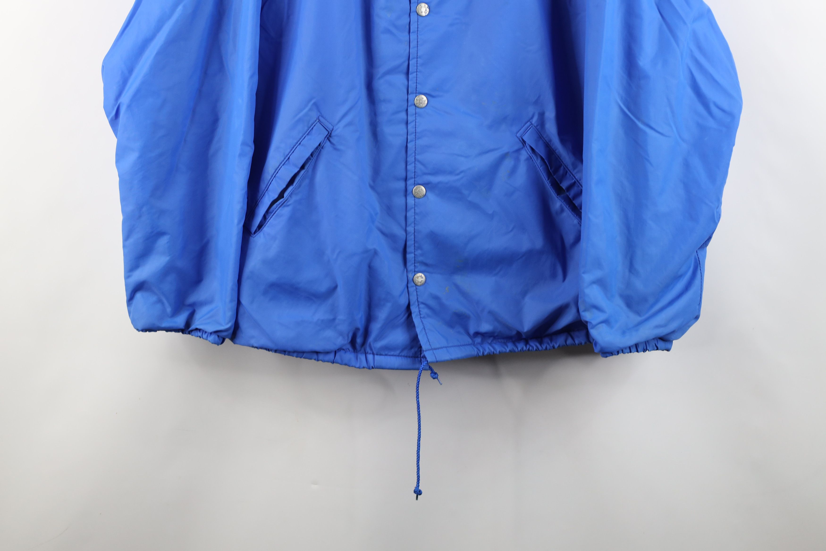 Vintage Vintage 70s Streetwear Coaches Windbreaker Jacket Blue USA Size US L / EU 52-54 / 3 - 3 Thumbnail