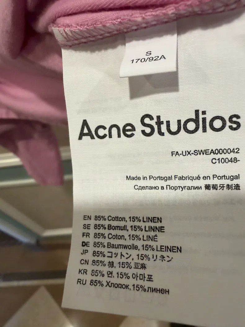 Acne Studios Acne Studios Dirty Pink 1996 Short Sleeve T-Shirt Size US S / EU 44-46 / 1 - 2 Thumbnail