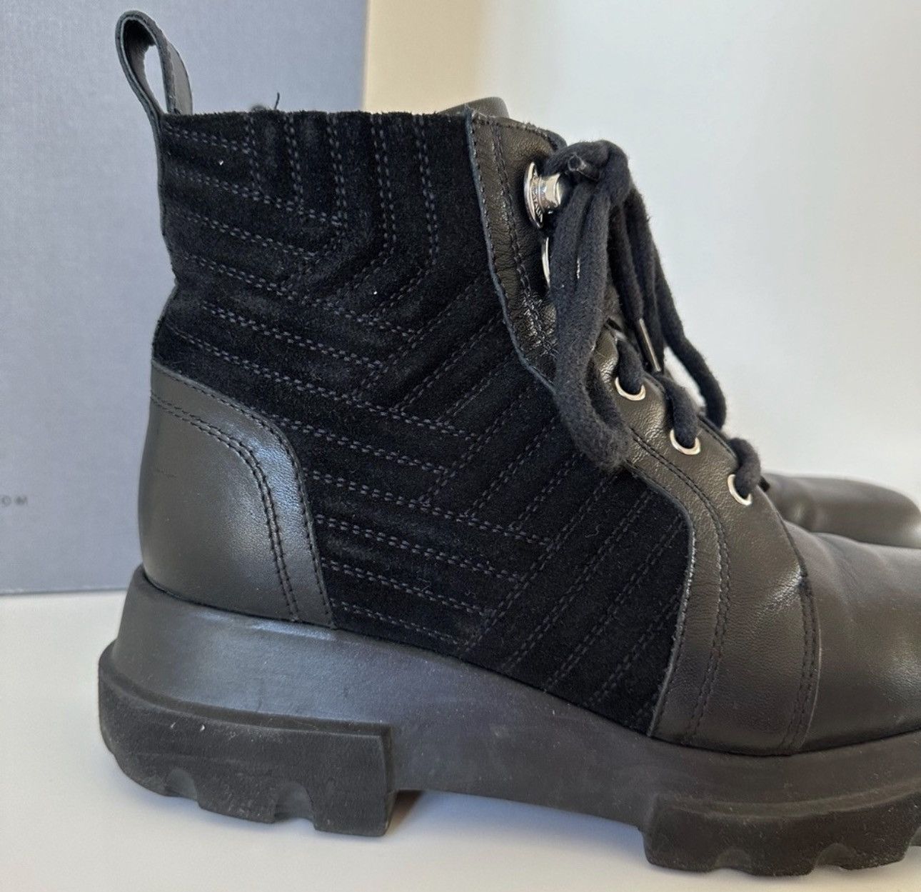Aquatalia Aquatalia Calf Suede Womens Black Suede Zipper Casual Boots Size US 8 / IT 38 - 9 Thumbnail