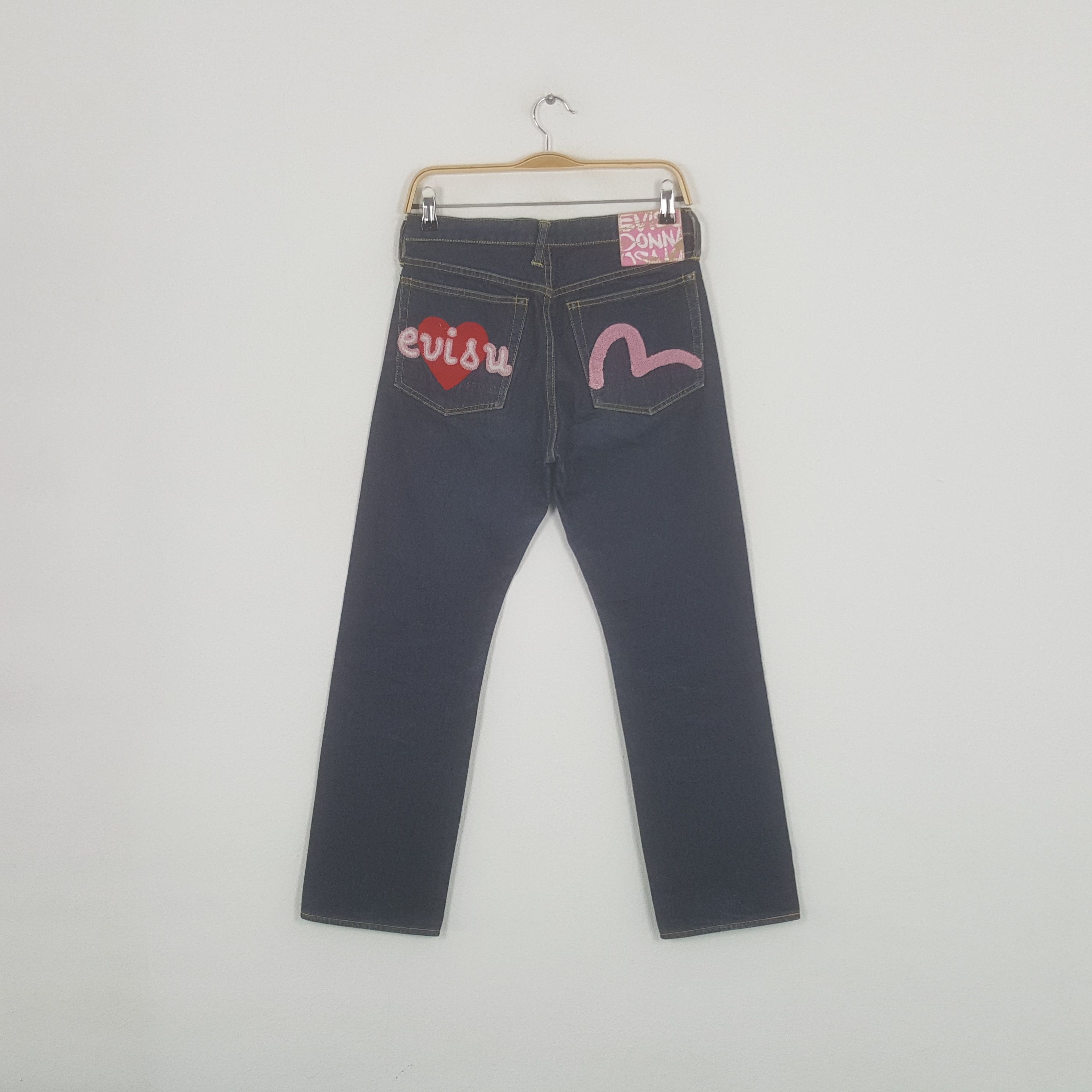 Japanese Brand × Vintage Vintage Evisu Donna Osaka Custom Daicock Jeans Size US 29 - 4 Thumbnail