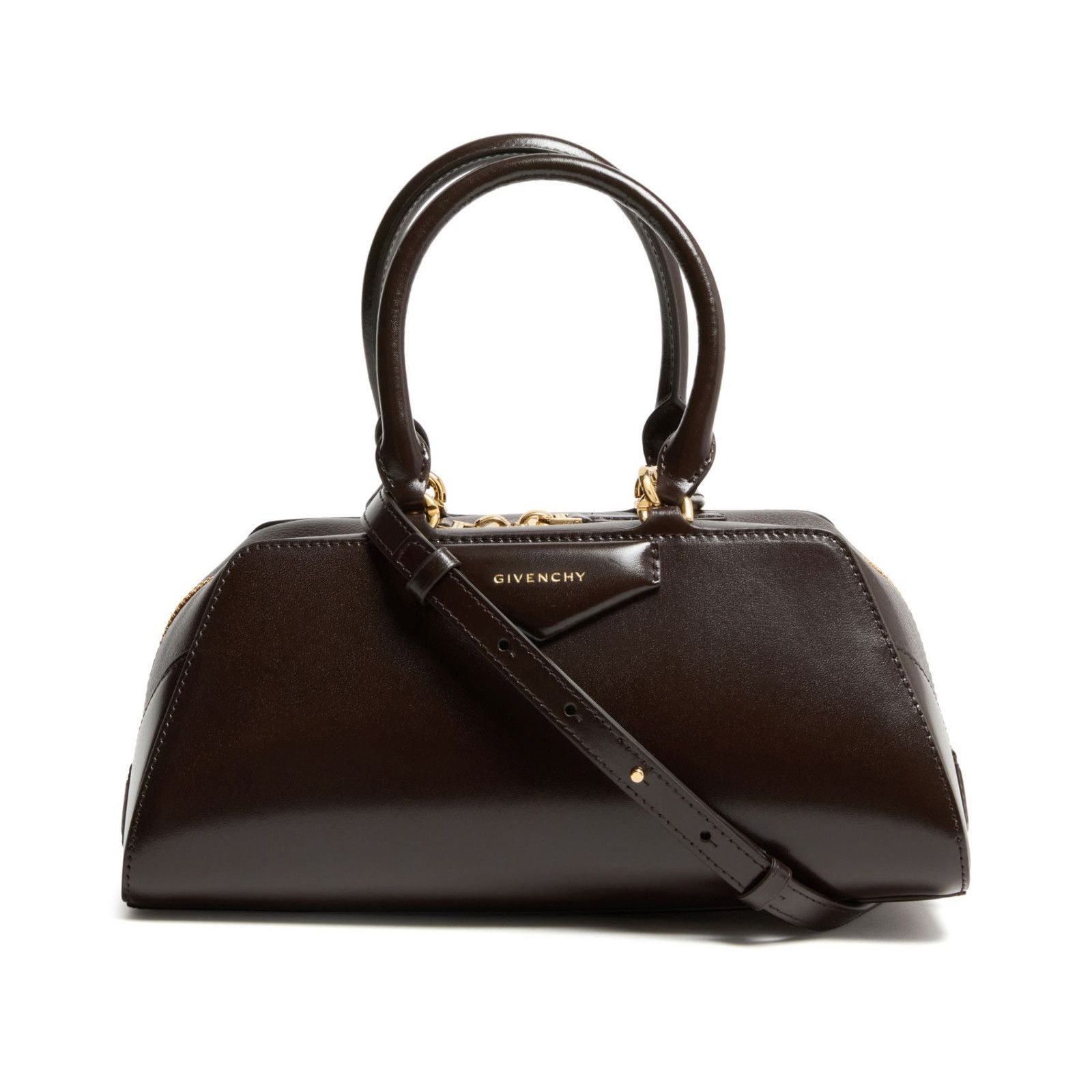 Givenchy GIVENCHY Antigona Small $2100 Chocolate East-West Handbag Ne Size ONE SIZE - 1 Thumbnail