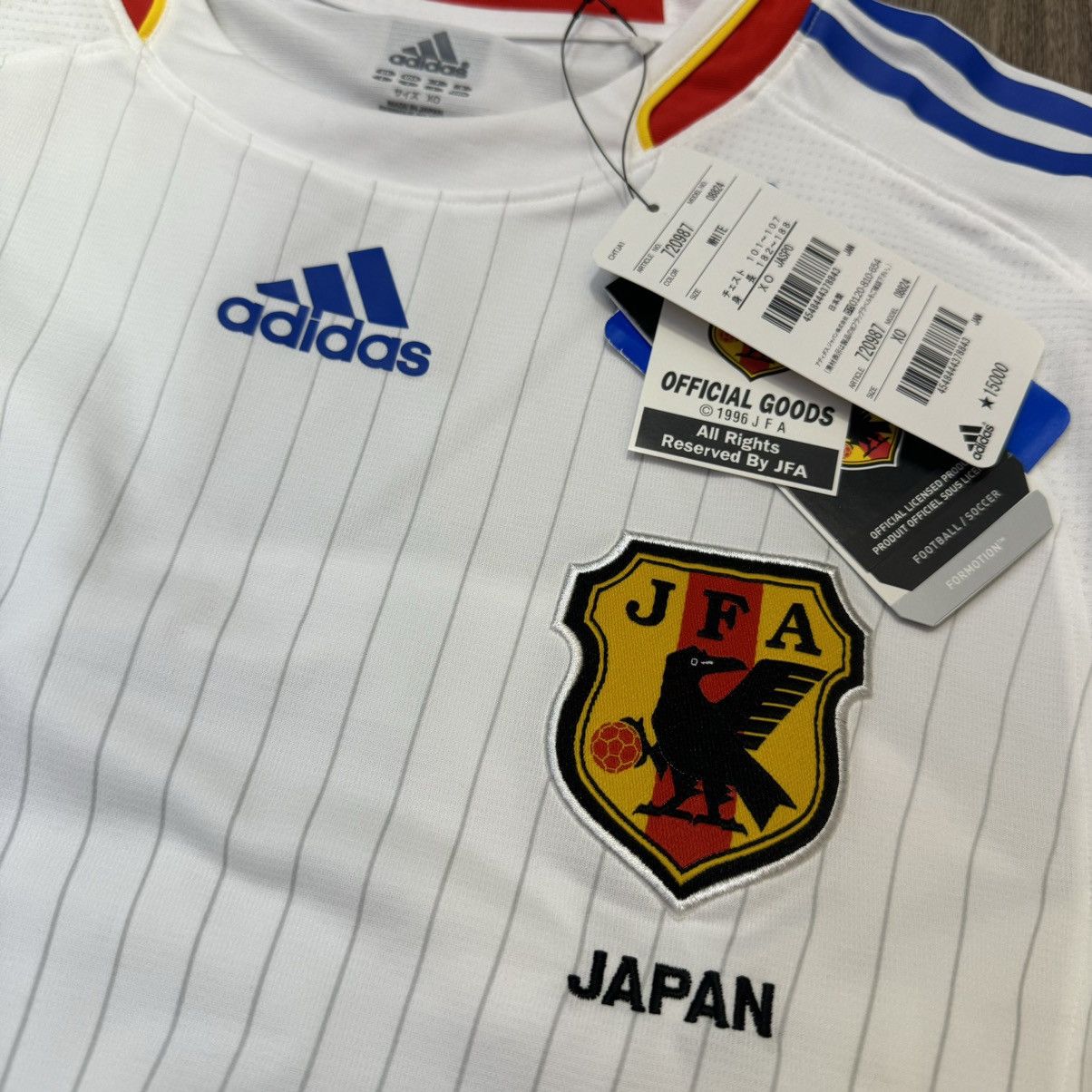 Adidas Japan 08/09 long sleeves player issue away shirt (Bnwt) Size US L / EU 52-54 / 3 - 4 Thumbnail