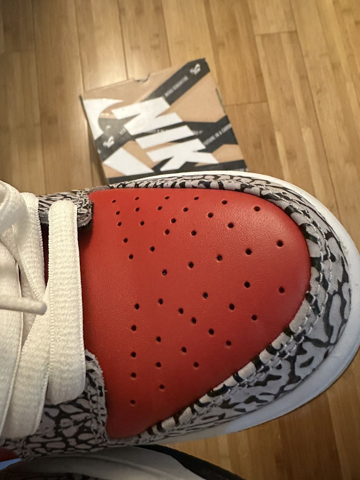 Supreme Red Cement Dunks - 2012 - sz 10