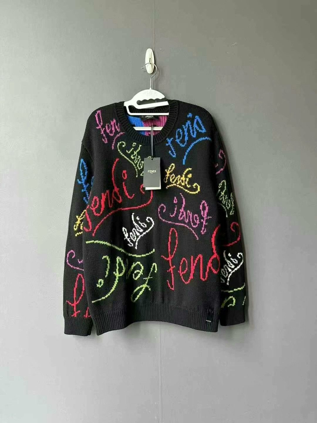 Fendi fendi colorful knit sweater for stylish wear Size US XXL / EU 58 / 5 - 1 Thumbnail