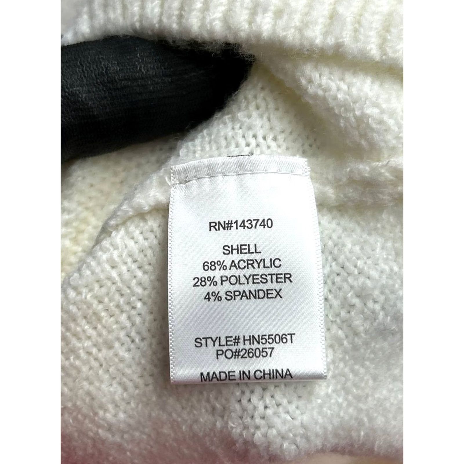 Vintage Pilcro Avara Sweater Womens M White Knit Pullover Crew Neck Pullover Casual Winter Fall 100% Cashmere Knit Size M / US 6-8 / IT 42-44 - 4 Thumbnail