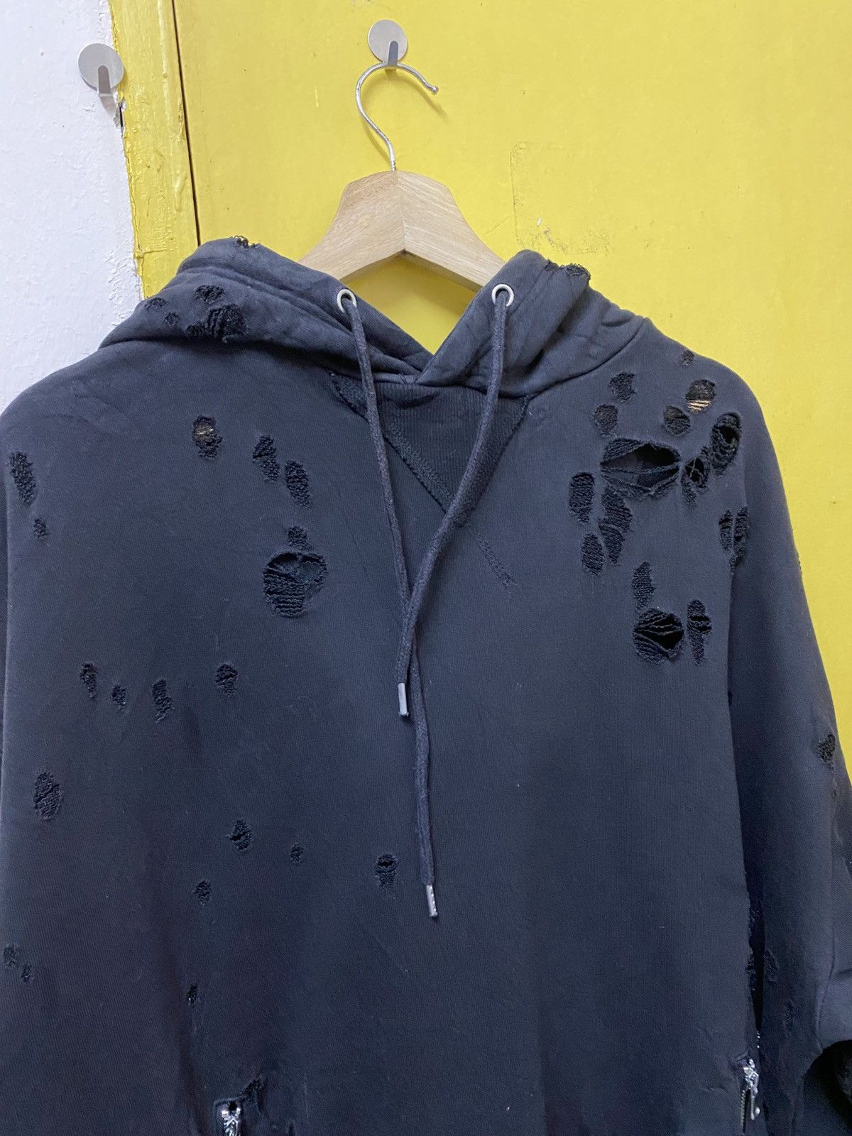 If Six Was Nine Blvck Flame Destressed Hoodie Black Colour Size US XL / EU 56 / 4 - 6 Thumbnail