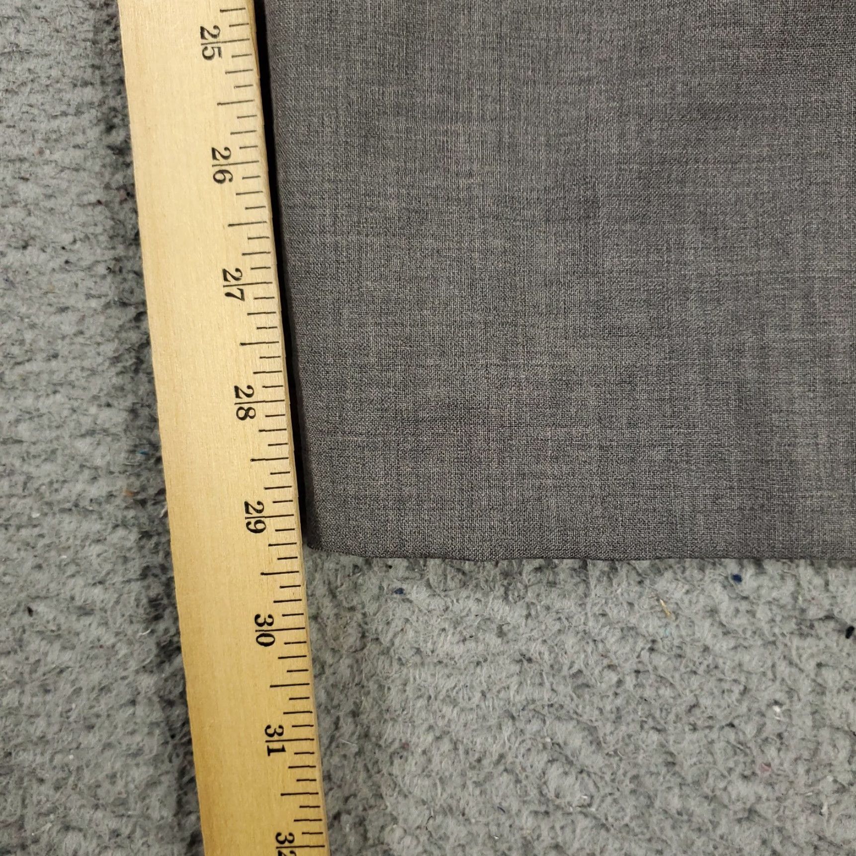 Vintage Greyson Pants 38x29 Gray Stretch Wool Dress Pants Flat Front Chino Trousers Men Regular Gray Size US 38 / EU 54 - 5 Thumbnail