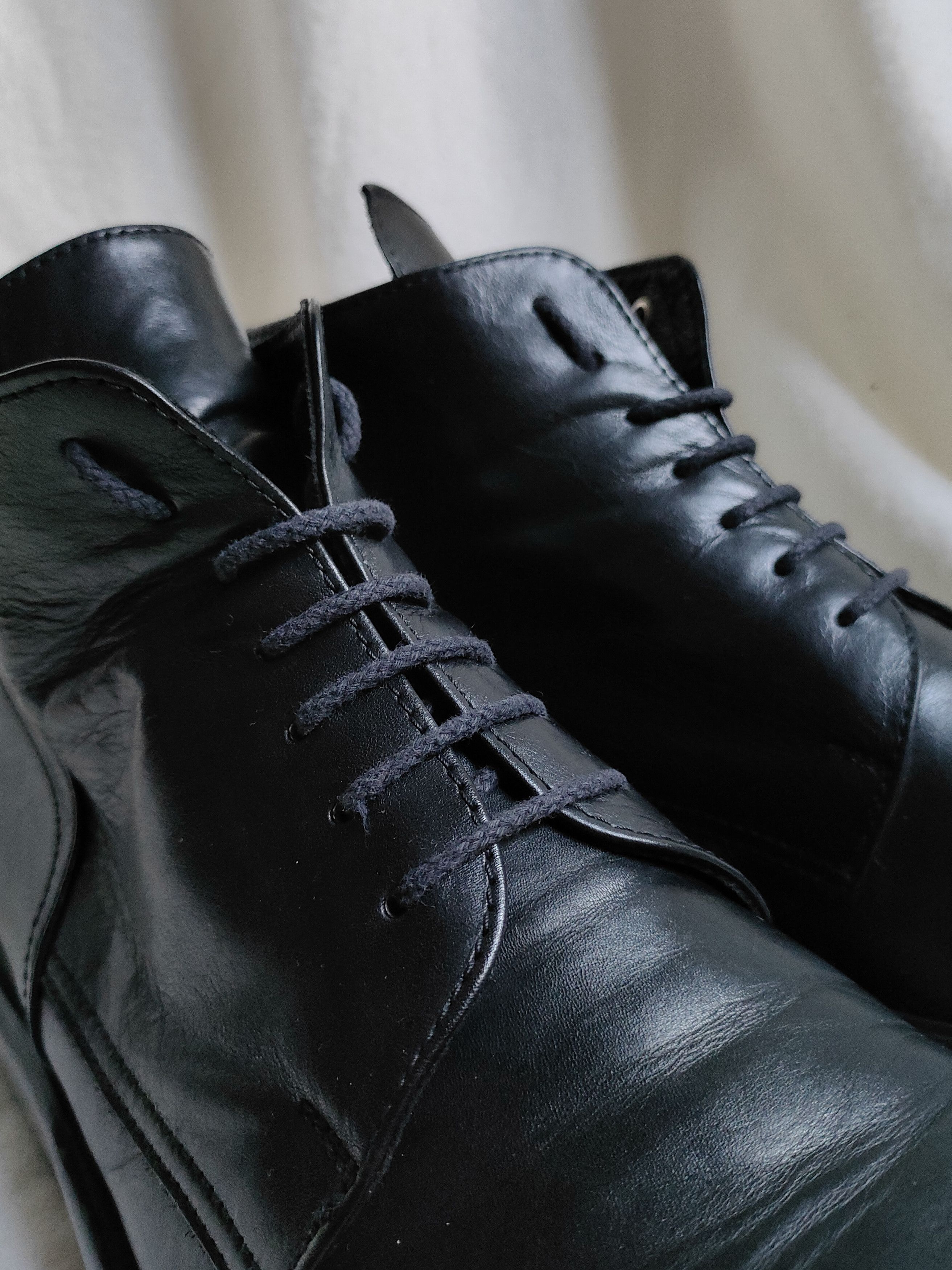 Dirk Bikkembergs 90s Dirk Bikkembergs Black Leather Lace Up Combat Boots Size US 8 / EU 41 - 14 Thumbnail