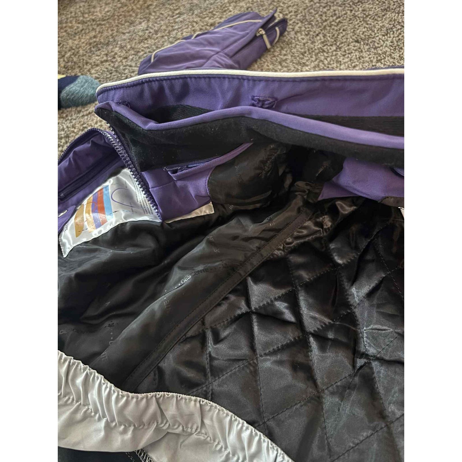 Descente Descente Zip Up Insulated Quilted Lined Ski Jacket Purple 8 Size M / US 6-8 / IT 42-44 - 5 Thumbnail