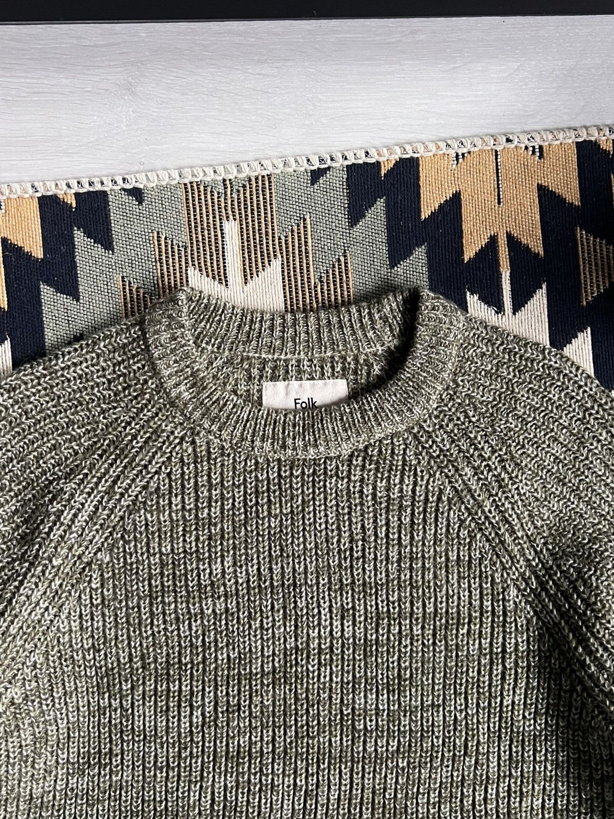 Folk Folk Blend Knitted Crew Neck Sweater Size US M / EU 48-50 / 2 - 5 Thumbnail