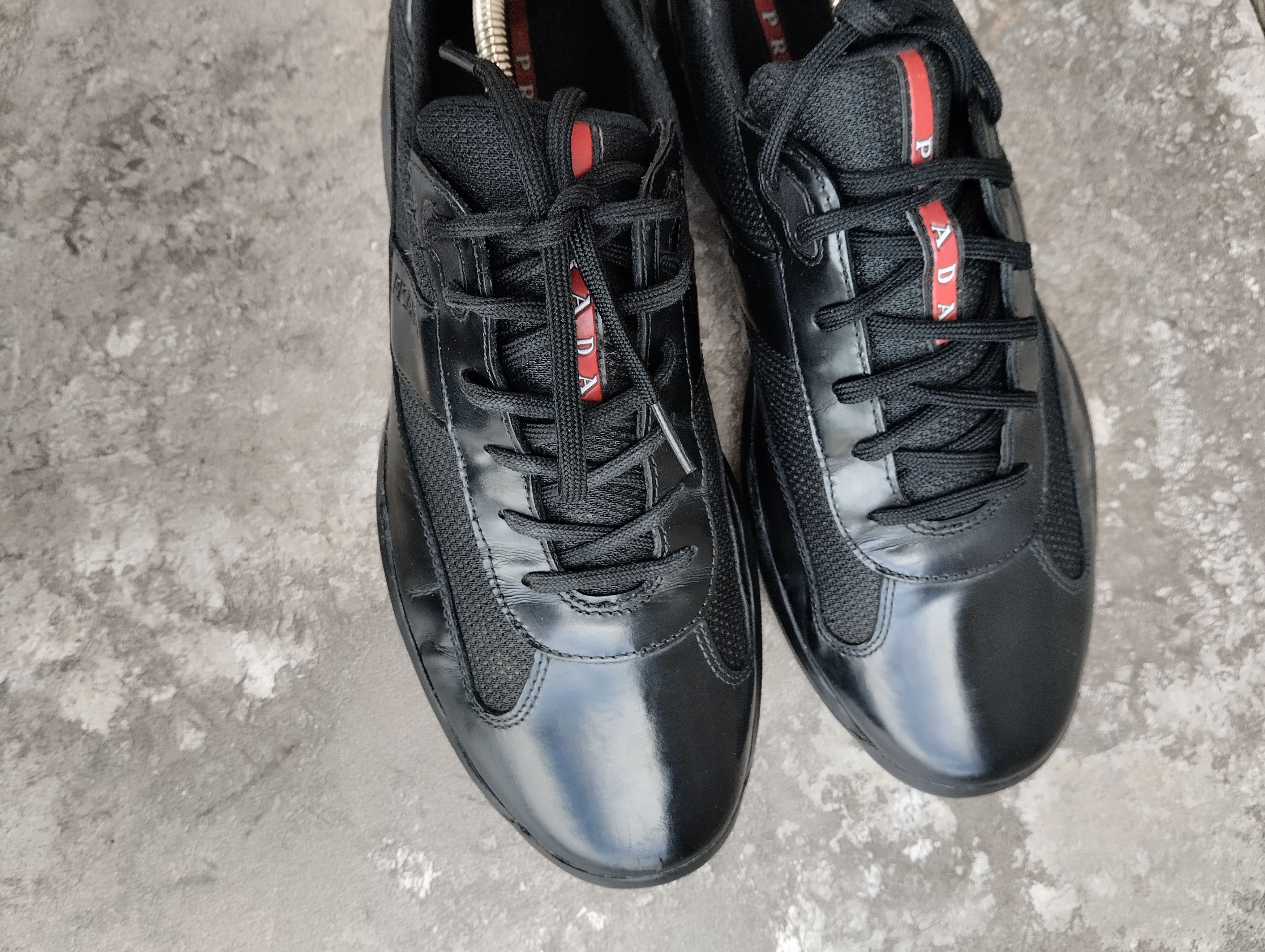 Prada America’s Cup Leather And Mesh Trainers Size US 10.5 / EU 43-44 - 7 Thumbnail