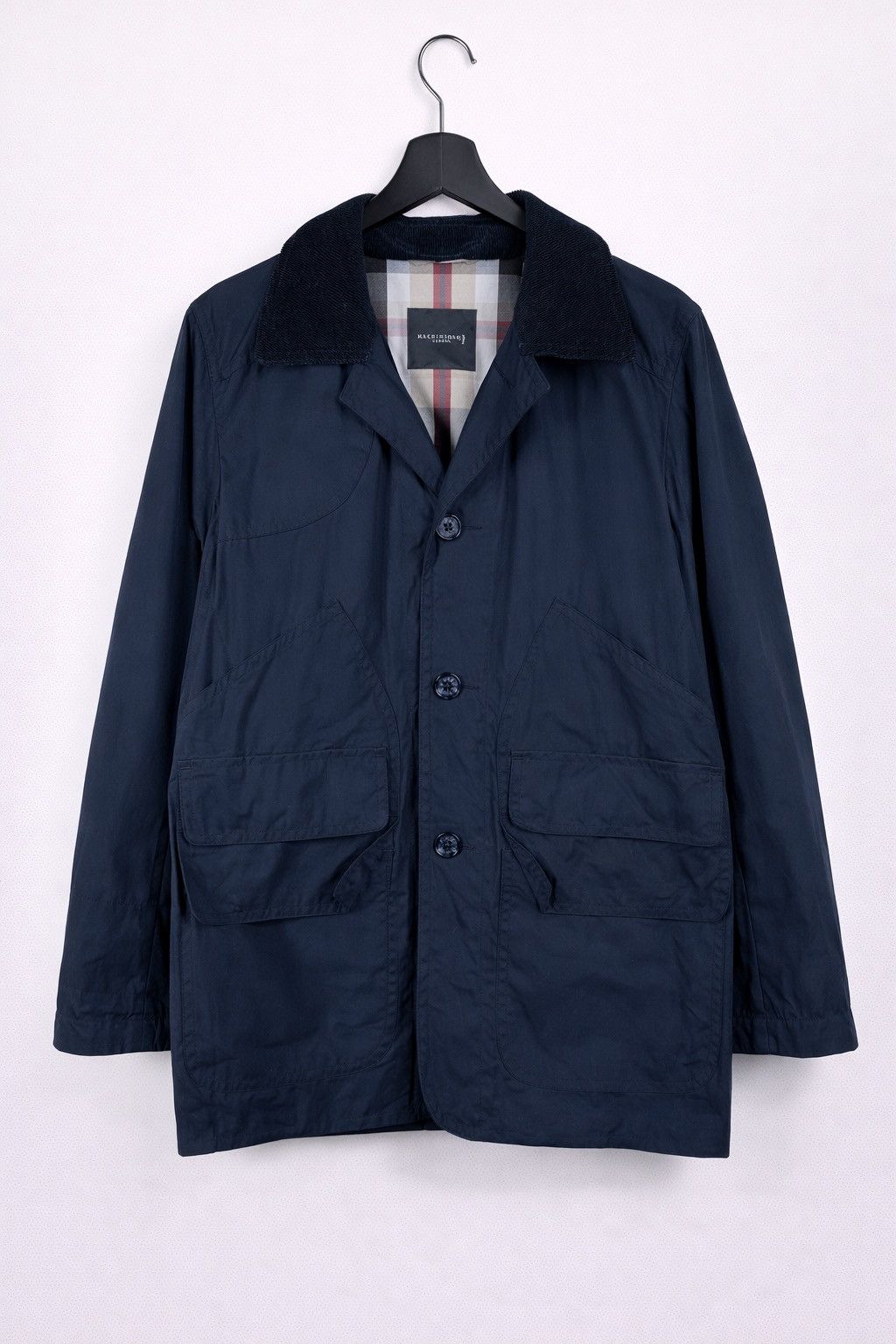 Mackintosh Mackintosh London Navy Cotton Jacket – Classic Outerwear Size US L / EU 52-54 / 3 - 1 Thumbnail