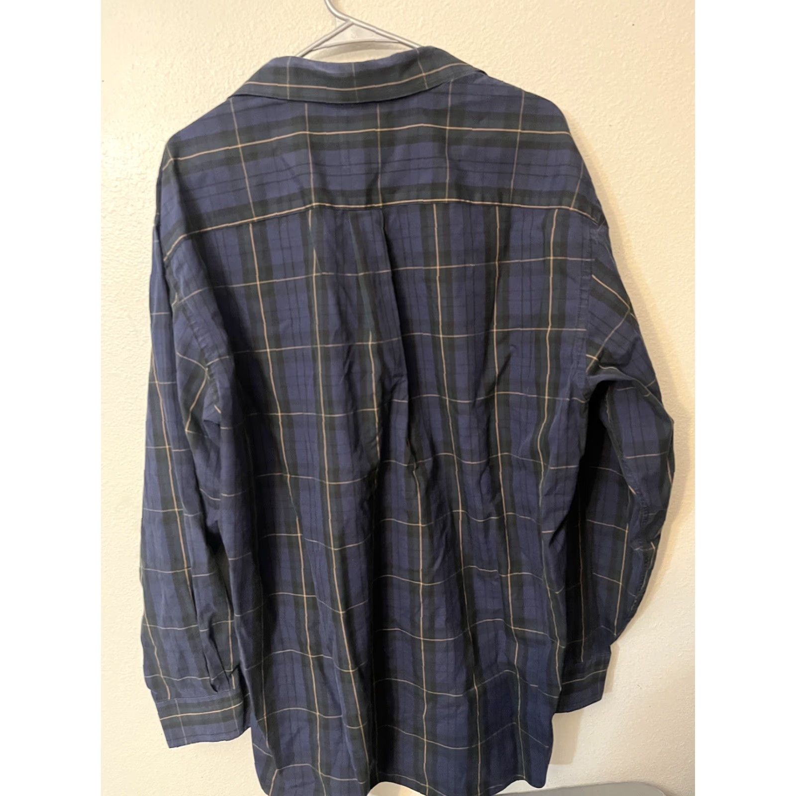 Jos. A. Bank Jos. A. Bank Shirt Mens XL Traveler Blue Plaid Button-Up Long Sleeve Cotton Modern Classic Women? No Size US XL / EU 56 / 4 - 2 Thumbnail