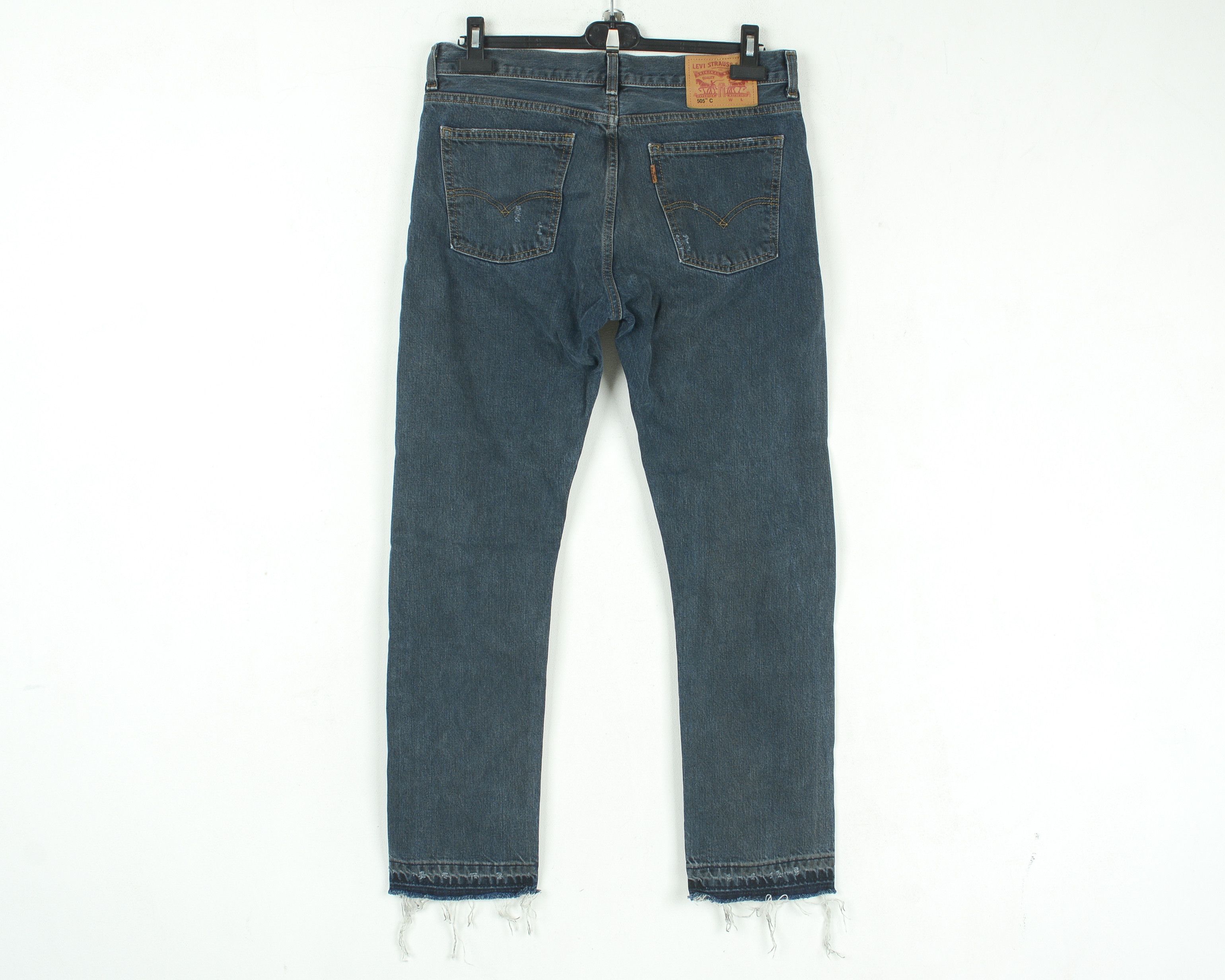 Levi's 505 C Mens W29 L30 Slim Straight Jeans Pants Trousers Ripped Size US 29 - 9 Thumbnail