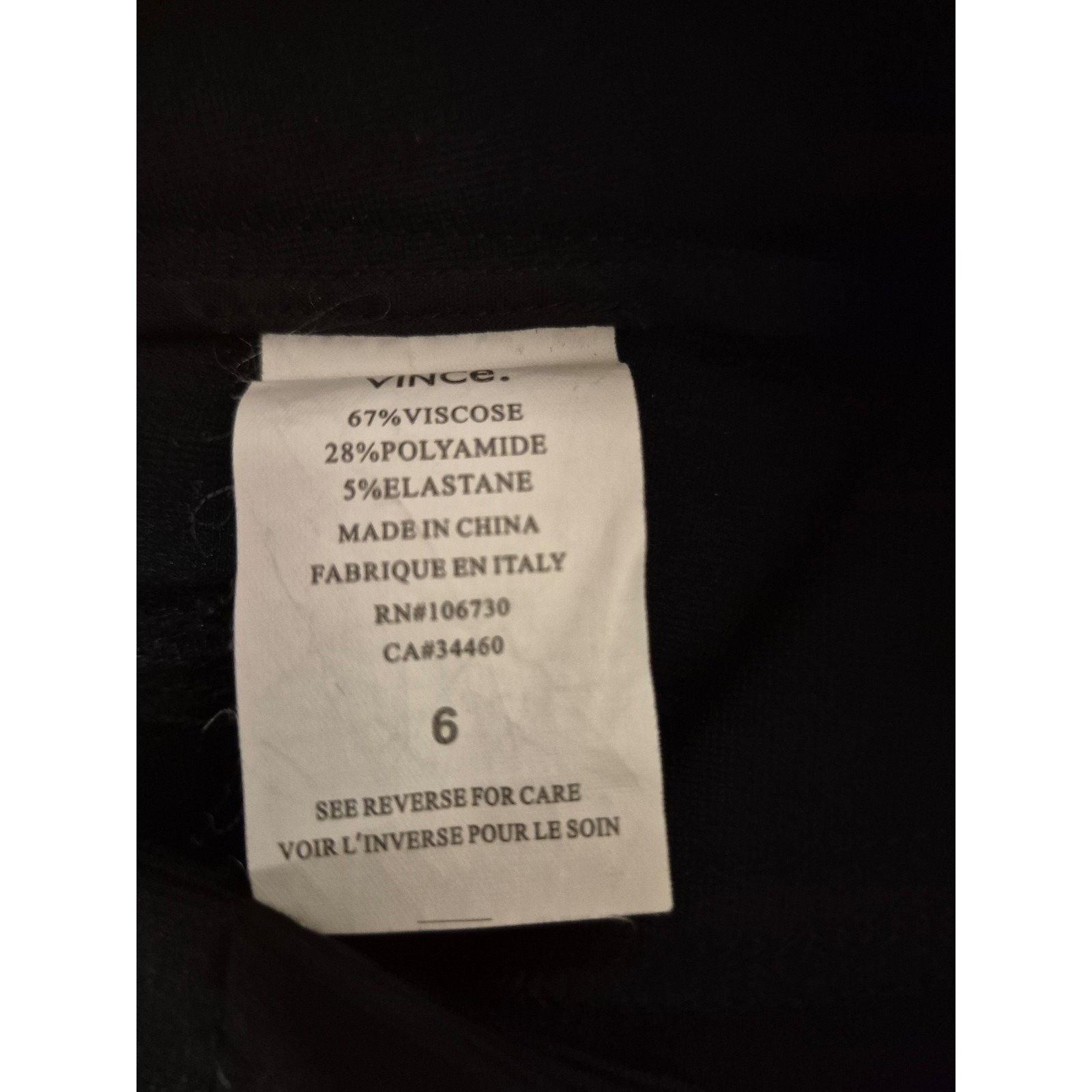 Vince Vince Ponte Pants Legging Zippered Legging Pants Stretch Dre Size 28" / US 6 / IT 42 - 8 Thumbnail