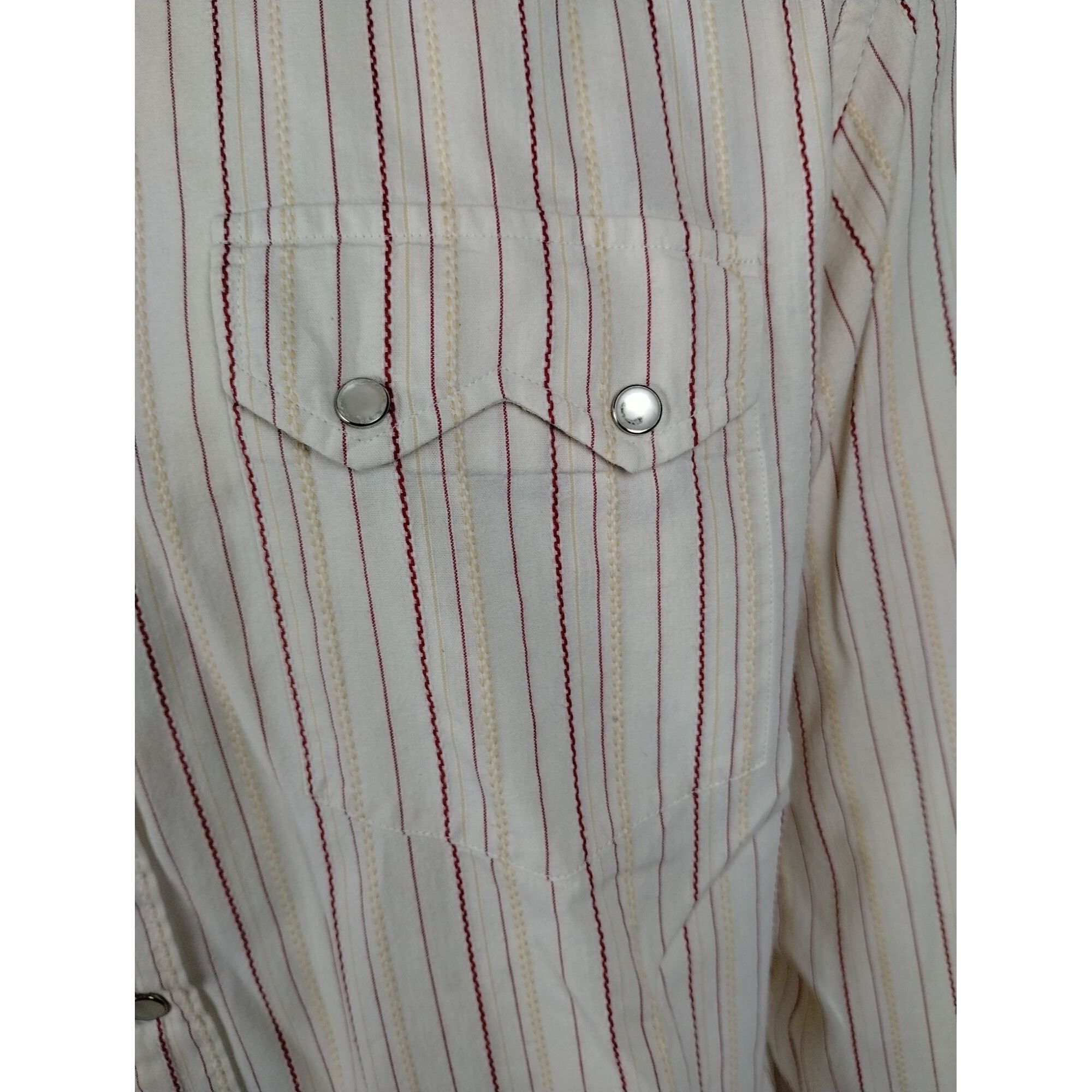Tommy Jeans Tommy Jeans Mens XL Off White Beige Long Sleeve Button Down Size US XL / EU 56 / 4 - 4 Thumbnail