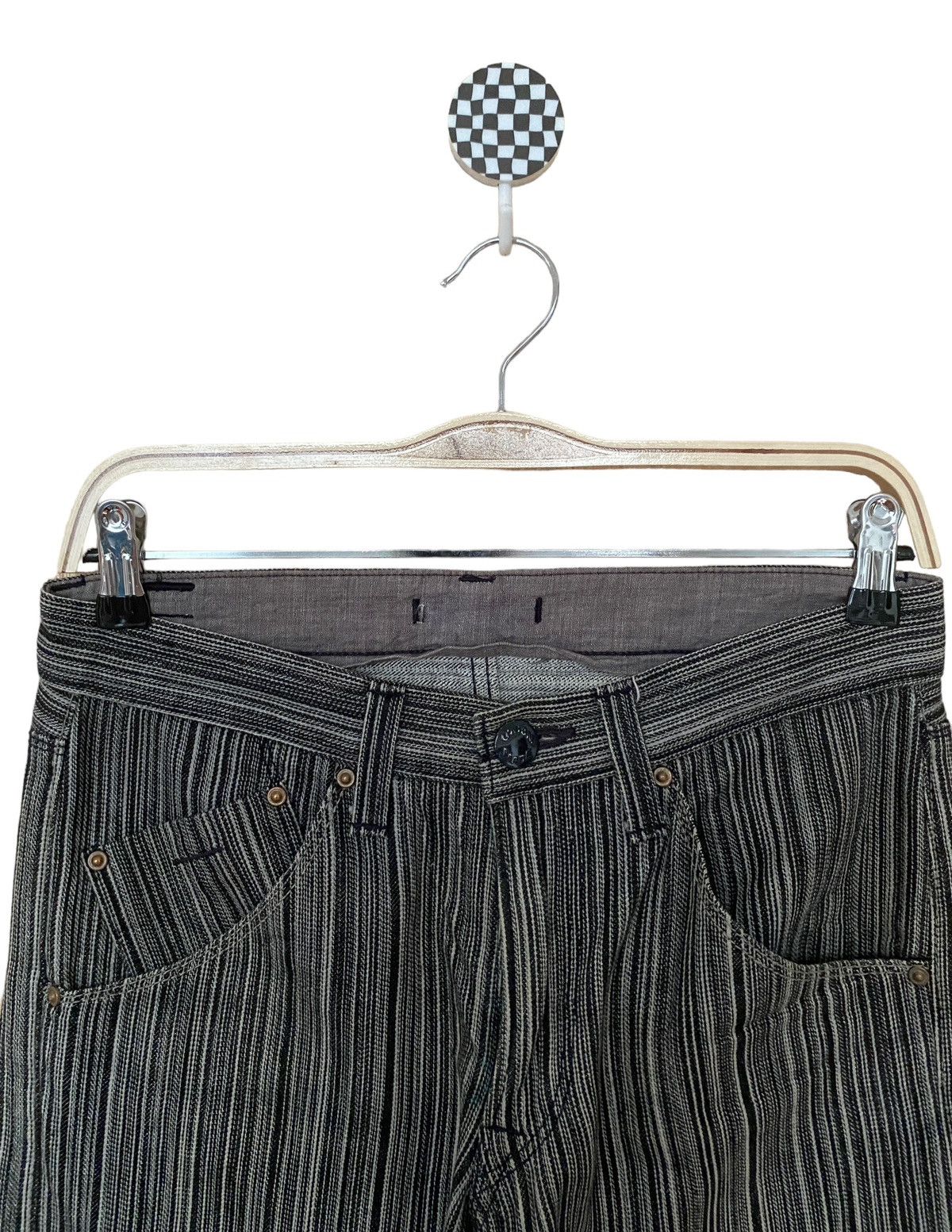 Japanese Brand × Vintage Vintage Japanese Brand Union Made Striped Jeans 2000ss Size US 30 / EU 46 - 5 Thumbnail