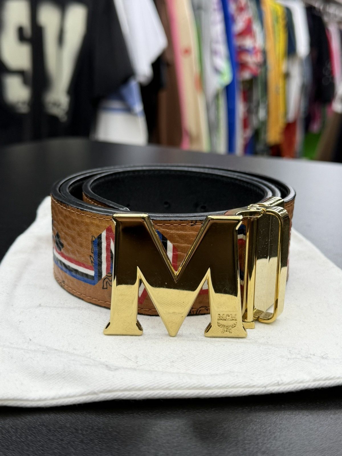 MCM Size 30 - MCM Visetos Artwork Belt Monogram Size 30 - 1 Thumbnail