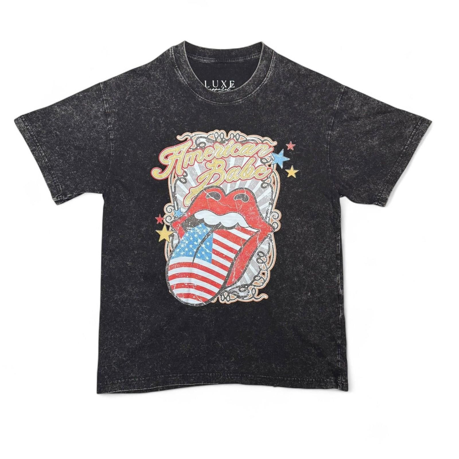 Luxe The Rolling Stones American Babe Graphic Tee - Size Small Size ONE SIZE - 1 Thumbnail