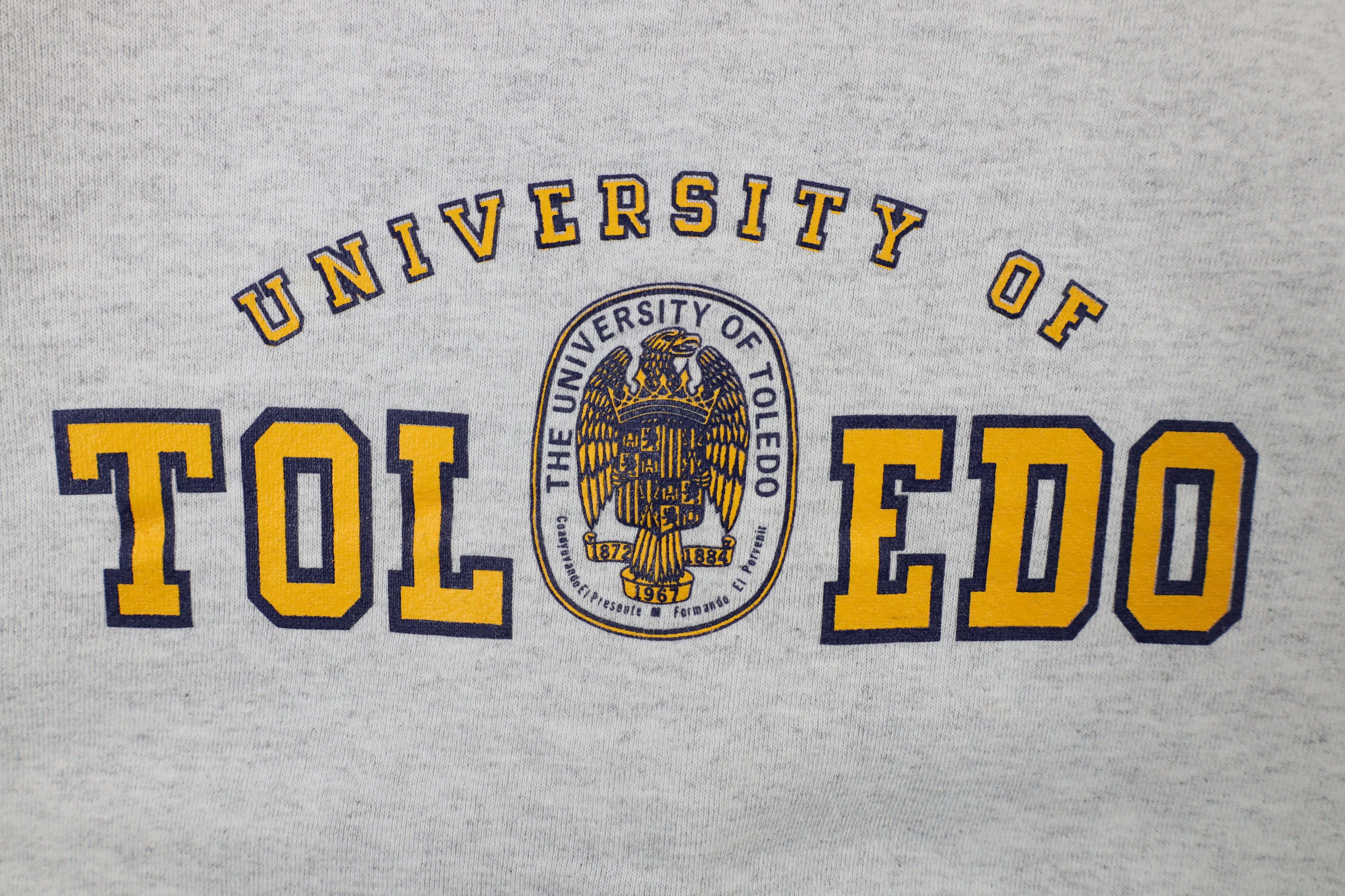 Vintage Vintage 90s Out University of Toledo Sweatshirt Gray USA Size US M / EU 48-50 / 2 - 4 Thumbnail