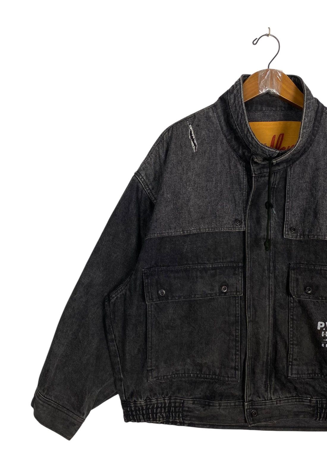 Japanese Brand × Vintage Vtg Casablanca Rally Halb Wallis Denim Stoned Washed Jacket Size US L / EU 52-54 / 3 - 3 Thumbnail