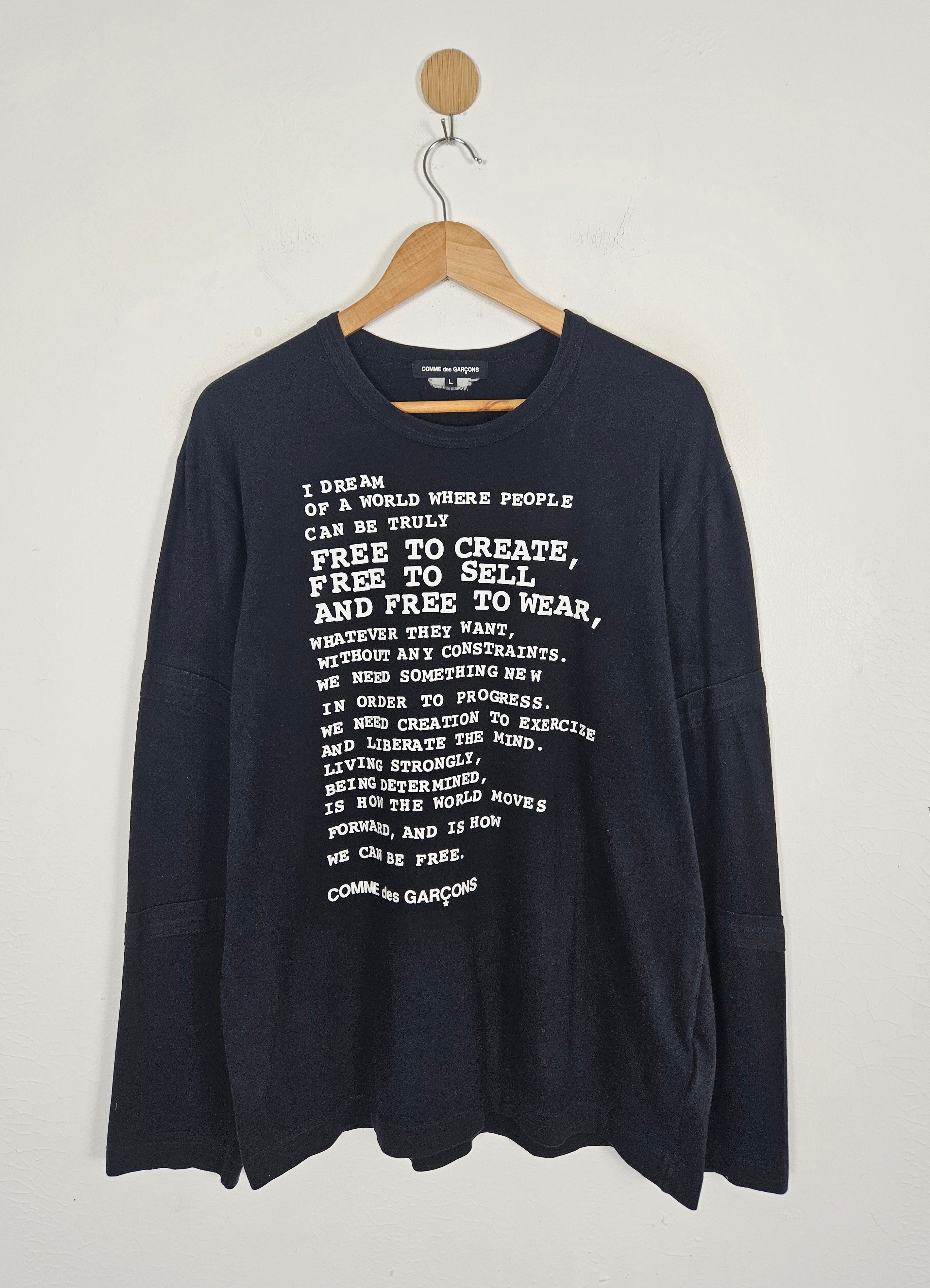 Comme des Garcons Comme des Garcons CDG AW09 Poem Longsleeve Size US L / EU 52-54 / 3 - 1 Thumbnail