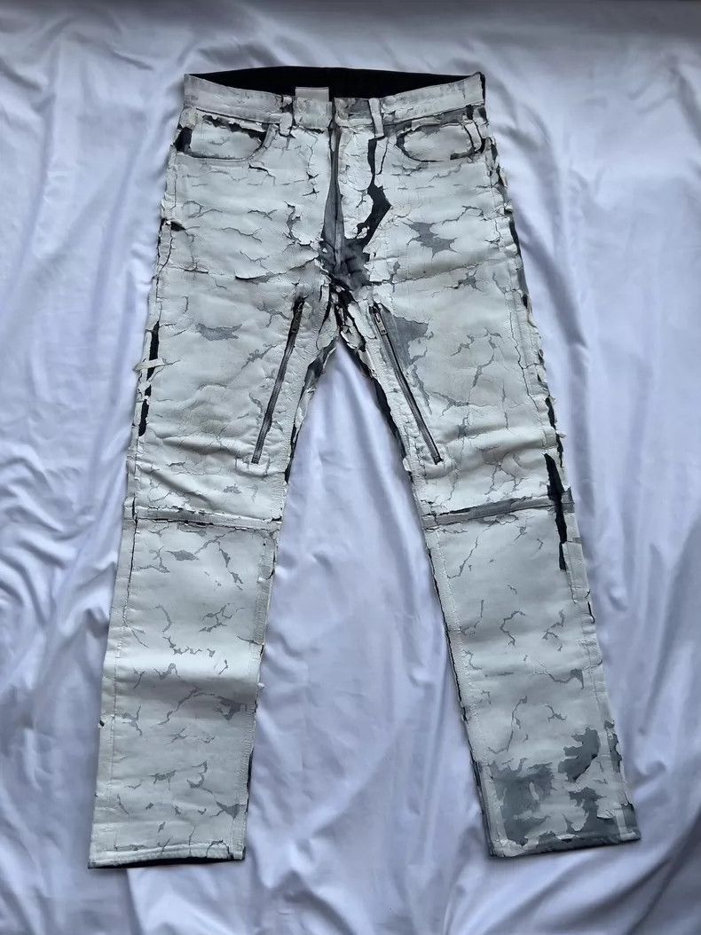 Givenchy givenchy crackled pants with zipper details-2507 Size US 32 / EU 48 - 7 Thumbnail