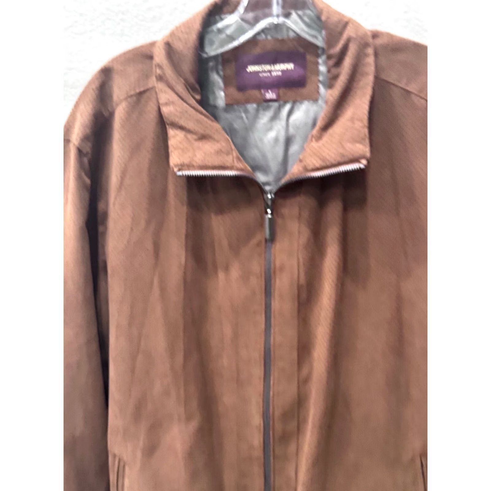 Johnston & Murphy Johnson & Murphy Poly Faux Leather Zippered SWEATER Large L Men Cardigan Multicolor 100% Happiness Guarantee Mens Size US L / EU 52-54 / 3 - 5 Thumbnail