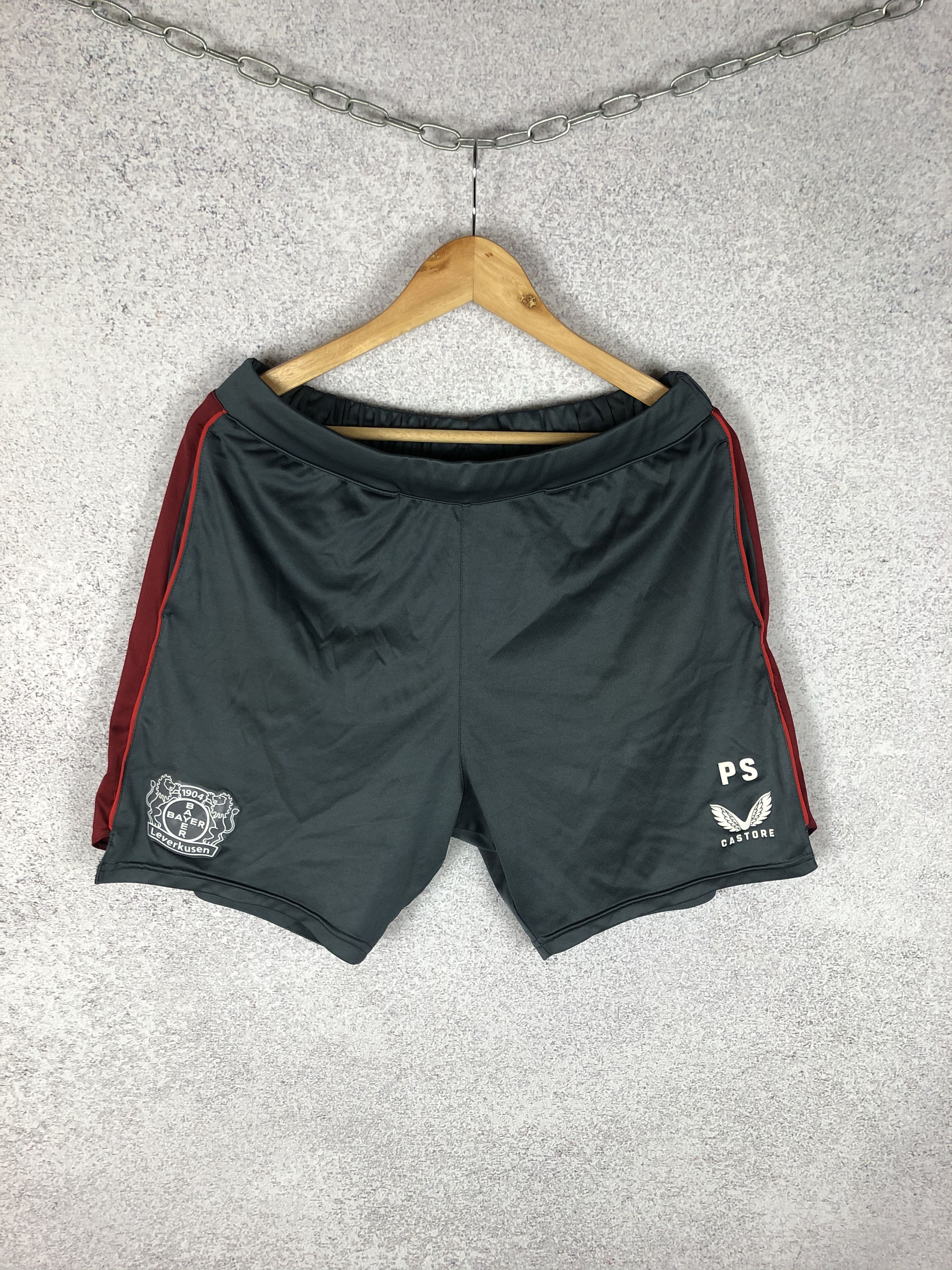 Vintage Bayer Leverkusen Castrore Soccer Shorts Football Kit Size US 32 / EU 48 - 1 Thumbnail