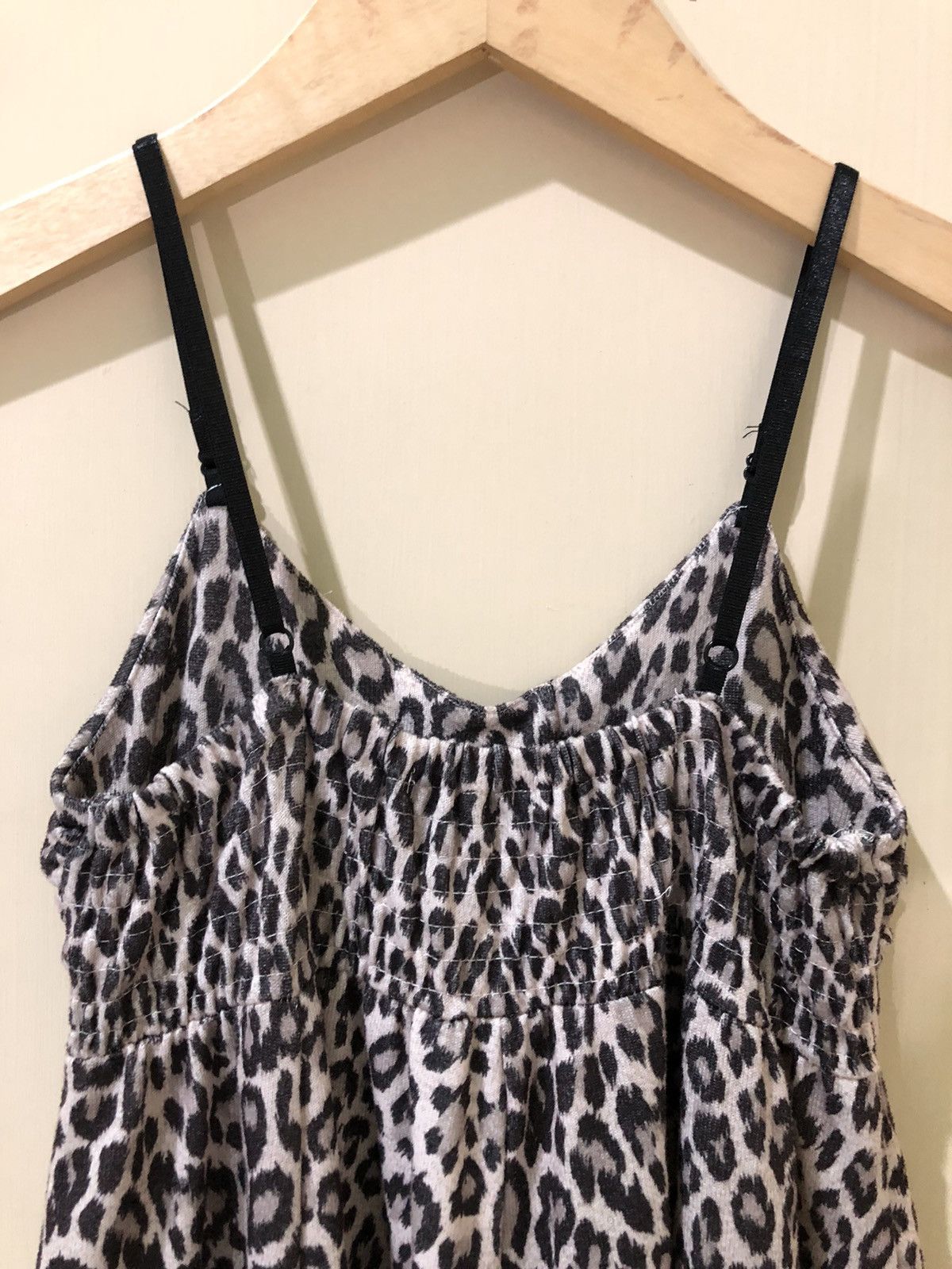 Vintage Avant Garde Dress Leopard Ruffle Adjustable Strap Style Size M / US 6-8 / IT 42-44 - 8 Thumbnail