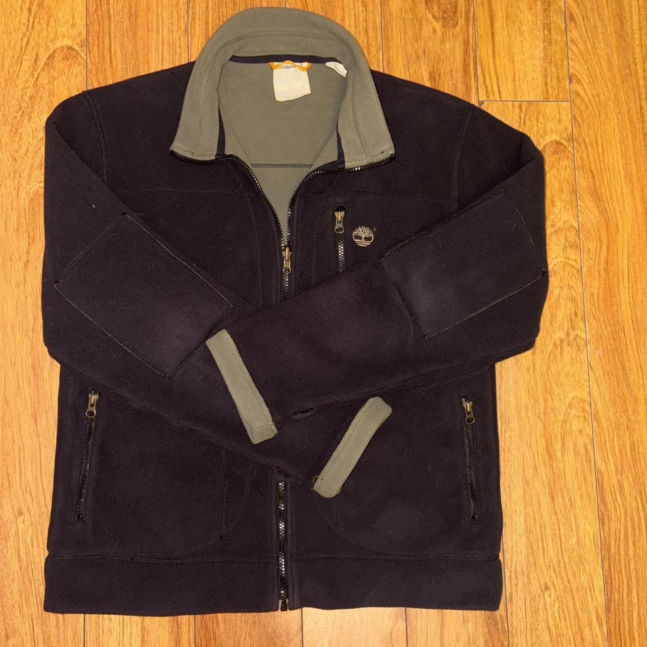 Timberland Timberland black fleece jacket with green accents Size US M / EU 48-50 / 2 - 1 Thumbnail