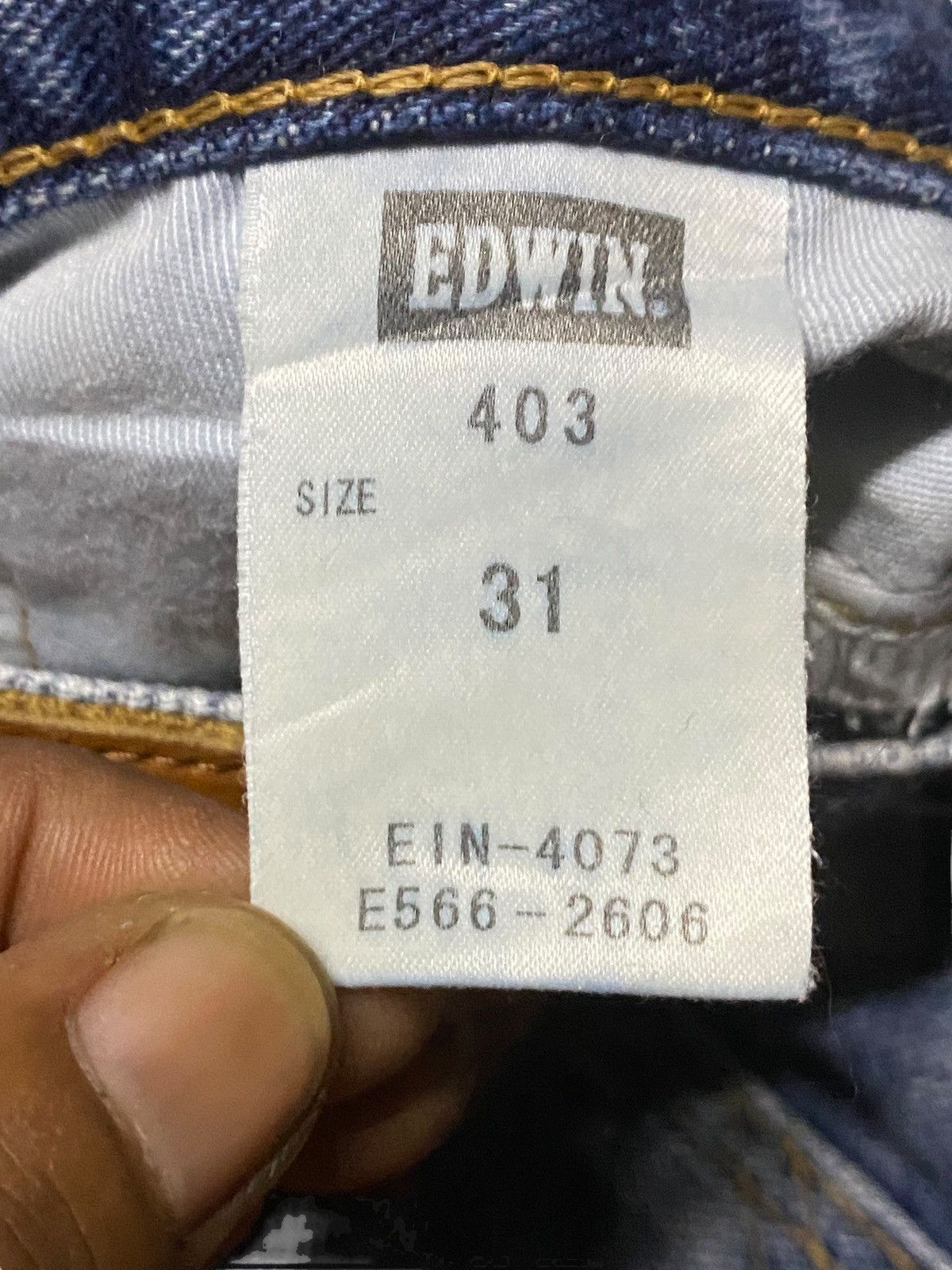Edwin Vintage Edwin 403 Ripped Rusty Loose Jeans Size US 32 / EU 48 - 15 Thumbnail