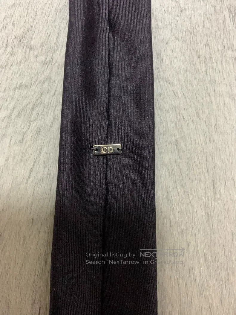 Dior Dior Black Floral Tie Size ONE SIZE - 5 Thumbnail