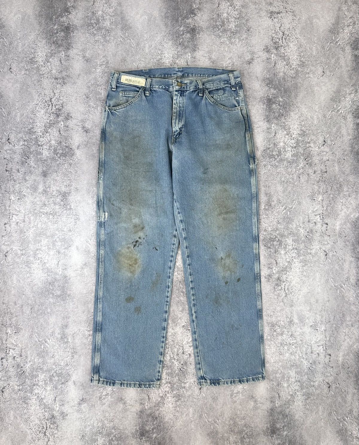 Dickies Vintage Dickies Light Blue Carpenter Baggy USA Work Pants Size US 34 / EU 50 - 2 Thumbnail
