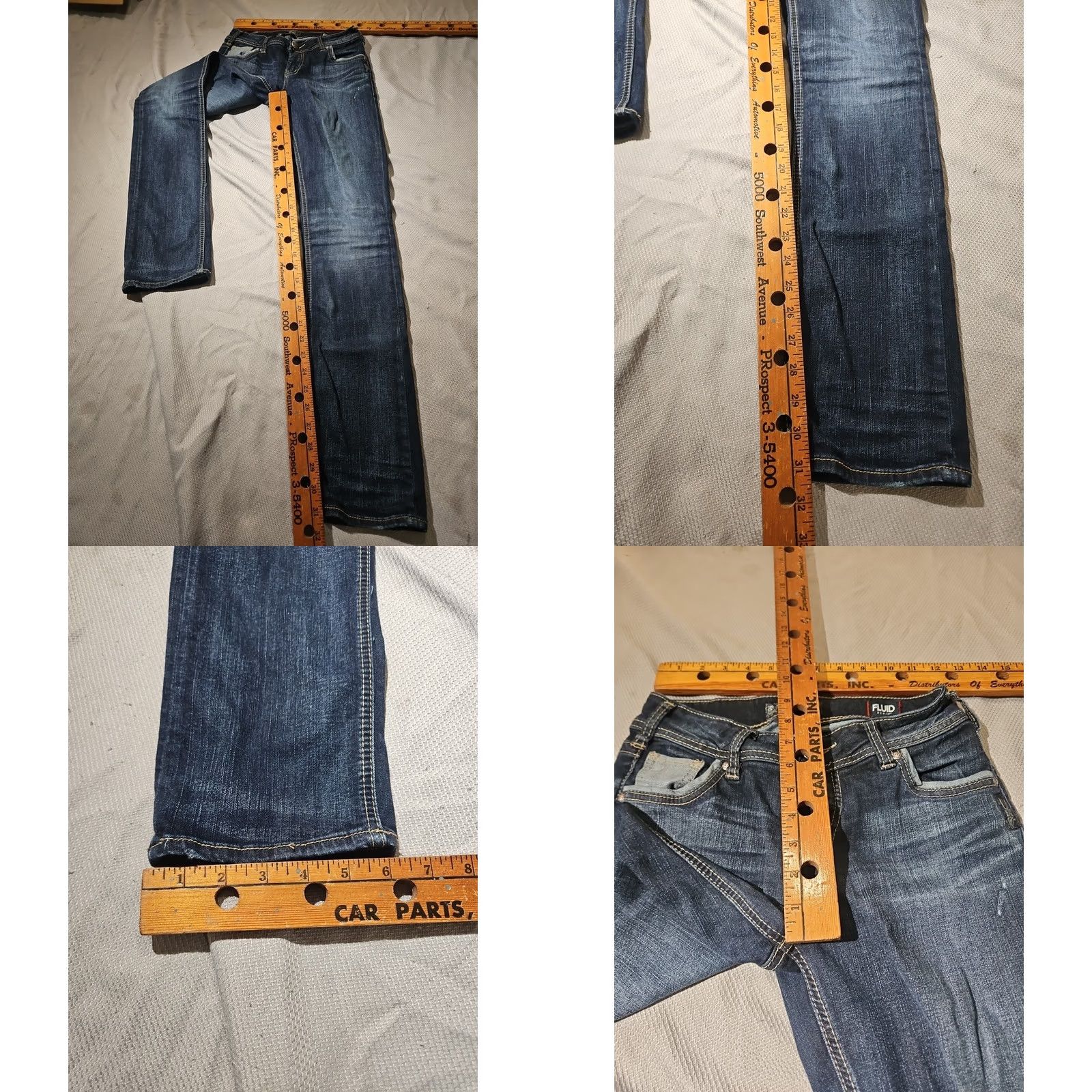 Silver Jeans Co. Silver Jeans Womens Bootcut Jeans 26x32 Suki Blue Denim Stretch Whisker 5-Pocket Regular Rise Adult Womens Jeans Size 26" / US 2 / IT 38 - 8 Thumbnail