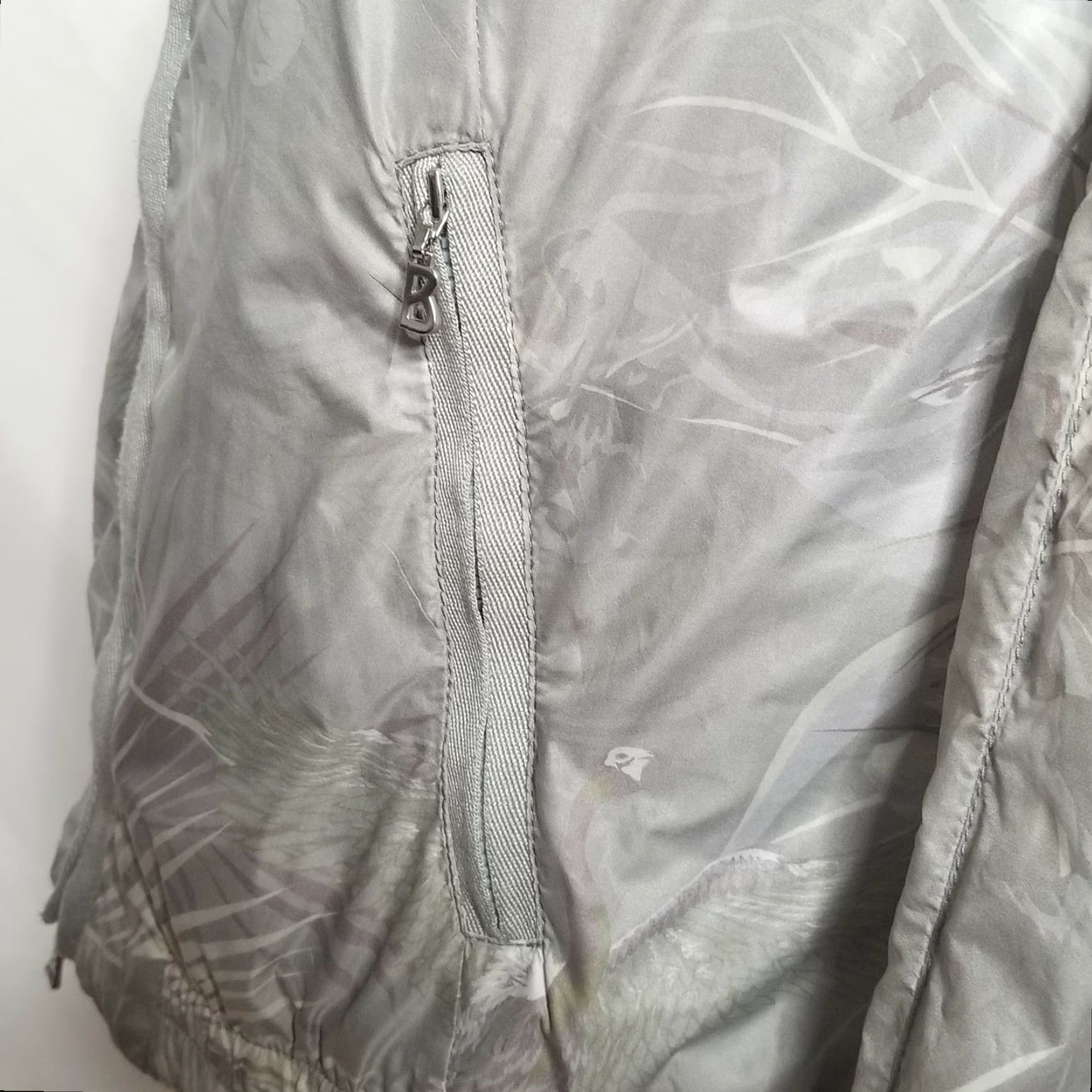Bogner Bogner Womens Jacket Windbreaker Full Zip Floral Print Gray 8 EU 38/US 8 Lined Zip Bodner? Size M / US 6-8 / IT 42-44 - 7 Thumbnail