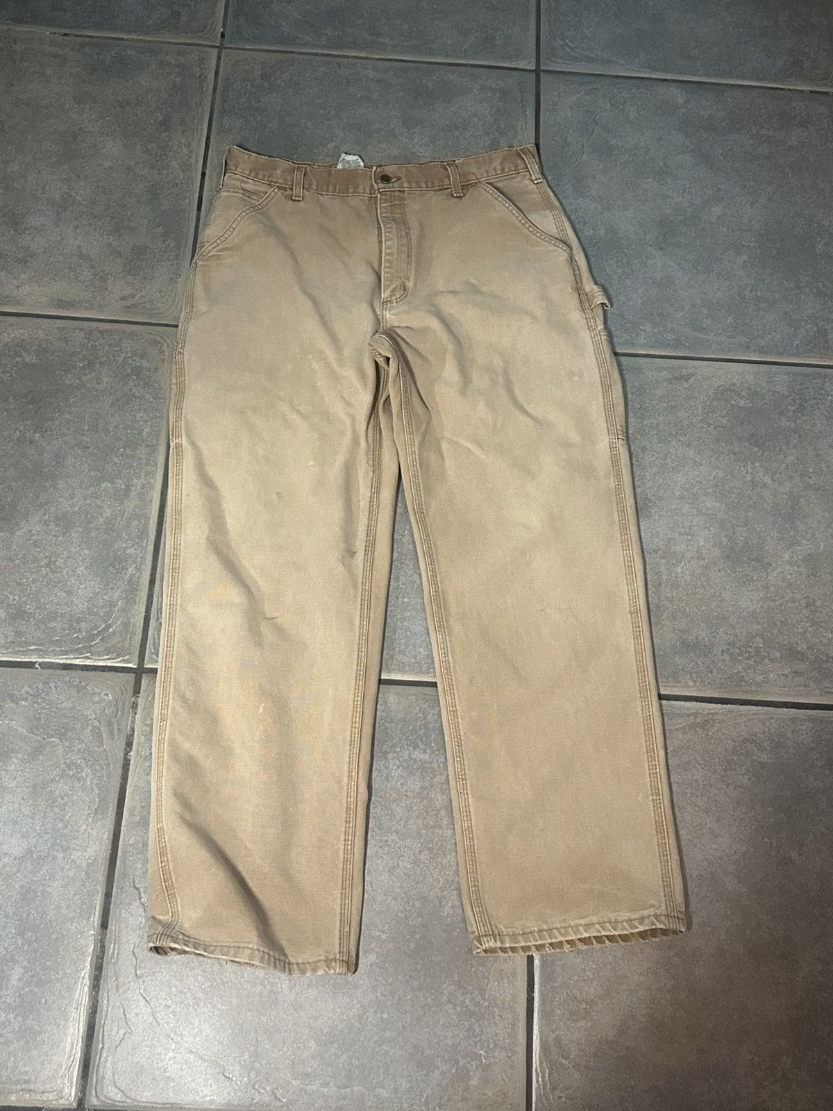 Carhartt Vintage Tan Carhartt Carpenter pants Size US 34 / EU 50 - 1 Thumbnail
