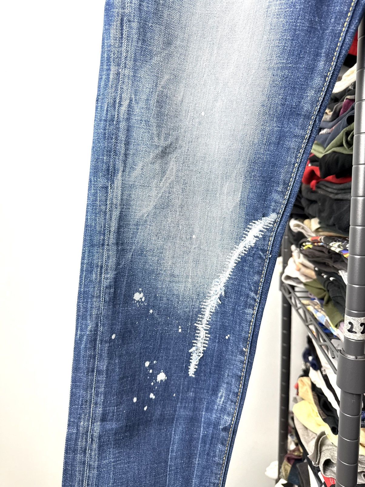 Dsquared2 Rare Dsquared2 Distressed Denim Pants Designer Y2K Size US 30 / EU 46 - 6 Thumbnail