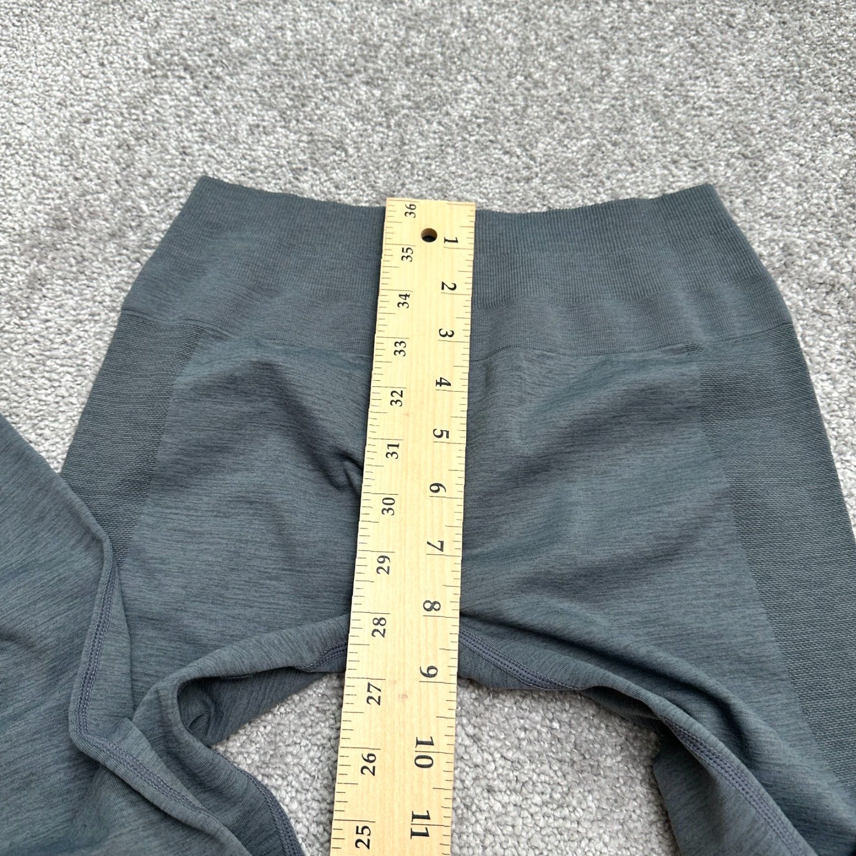 Vintage Unbranded Compression Leggings Women Medium Gray Mid Rise Active Gym Yoga 27 in Inseam Athletic Slim Legging Womens Gray 90s? Size 32" / US 10 / IT 46 - 7 Thumbnail