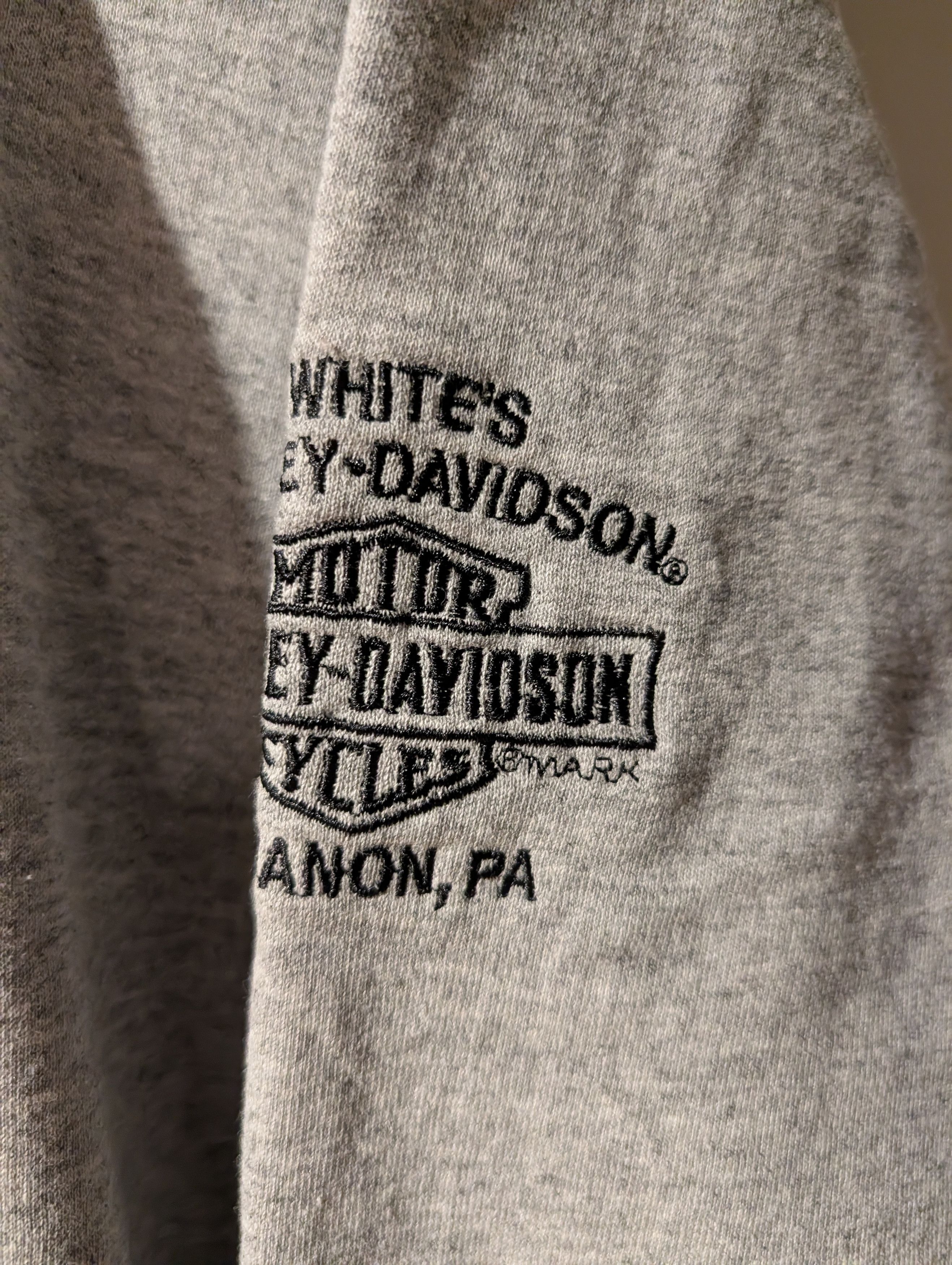 Harley Davidson Vintage Y2K Harley Davidson Motorcycle Logo Zip Hoodie Size US XL / EU 56 / 4 - 3 Thumbnail