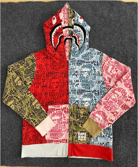 Bape Bape Shark Hooded Jacket Size US XL / EU 56 / 4 - 1 Thumbnail