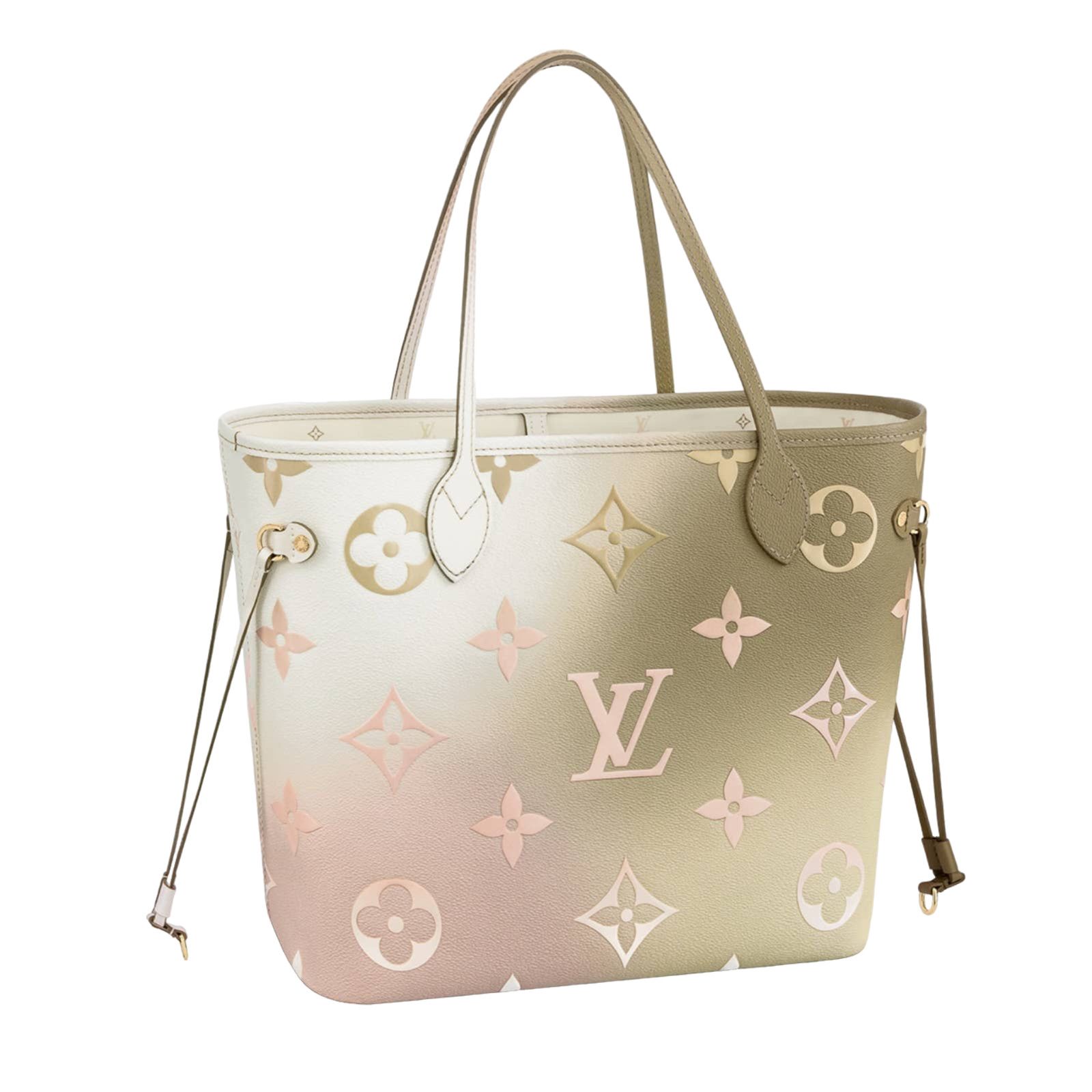Louis Vuitton Louis Vuitton Neverfull Beige Tote Top Handle Shoulder Bag Size ONE SIZE - 1 Thumbnail