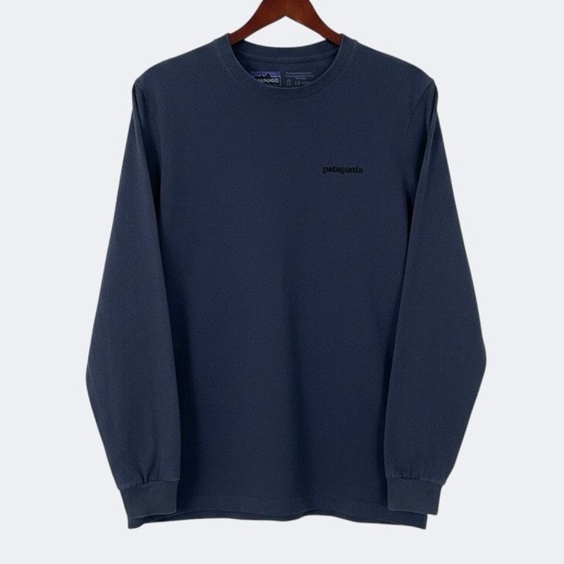 Patagonia Patagonia Mens Navy Blue Fish Graphic Long Sleeve Tee Size US XS / EU 42 / 0 - 1 Thumbnail