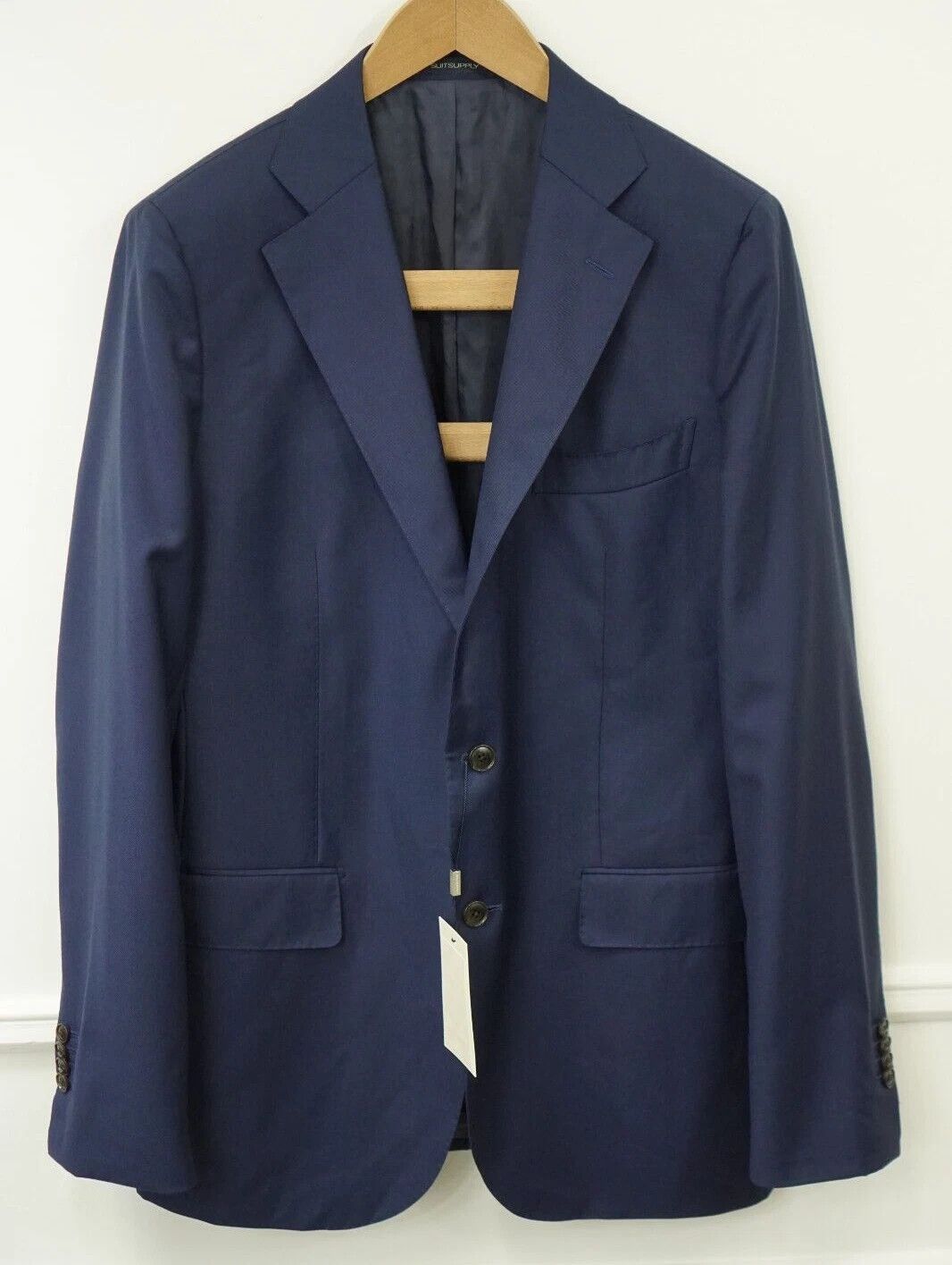 Suitsupply Men Suitsupply Blazer La Spalla Navy 110's Wool UK/US46L Size 46L - 1 Thumbnail